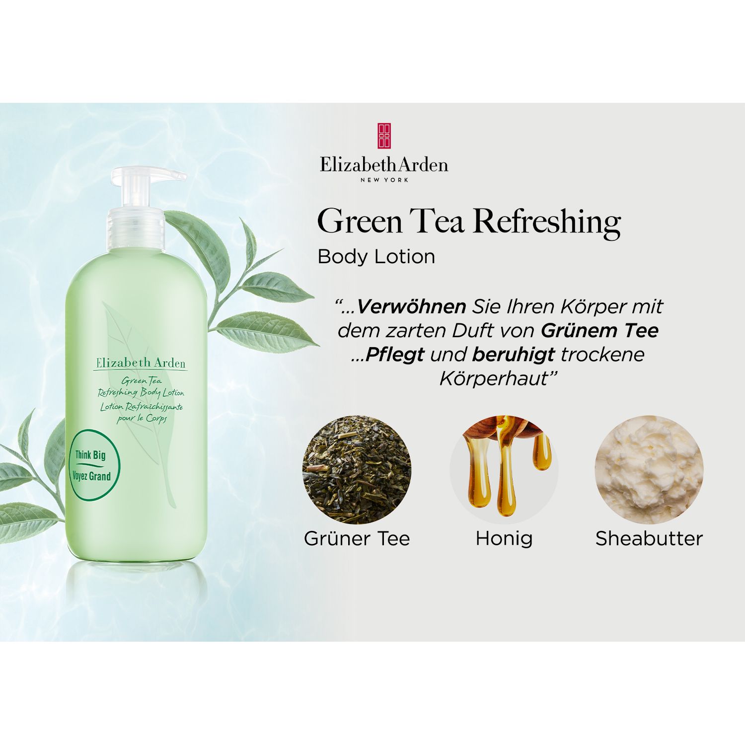 ELIZABETH ARDEN Green Tea Body Lotion 500ml QVC.de