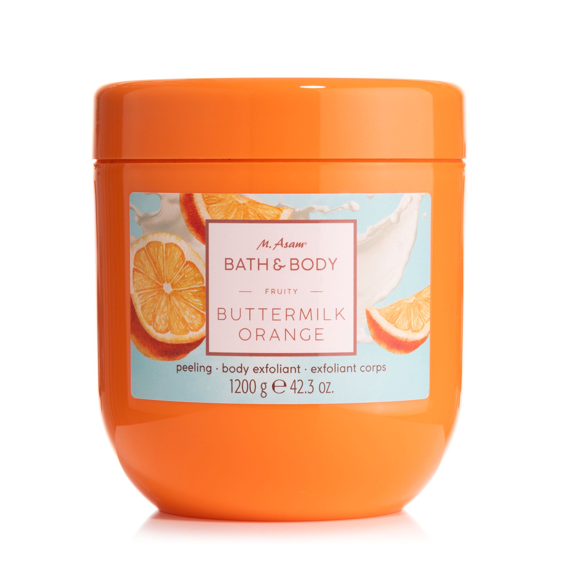 M.ASAM® Buttermilch-Orange Körperpeeling 1.200g Sondergröße