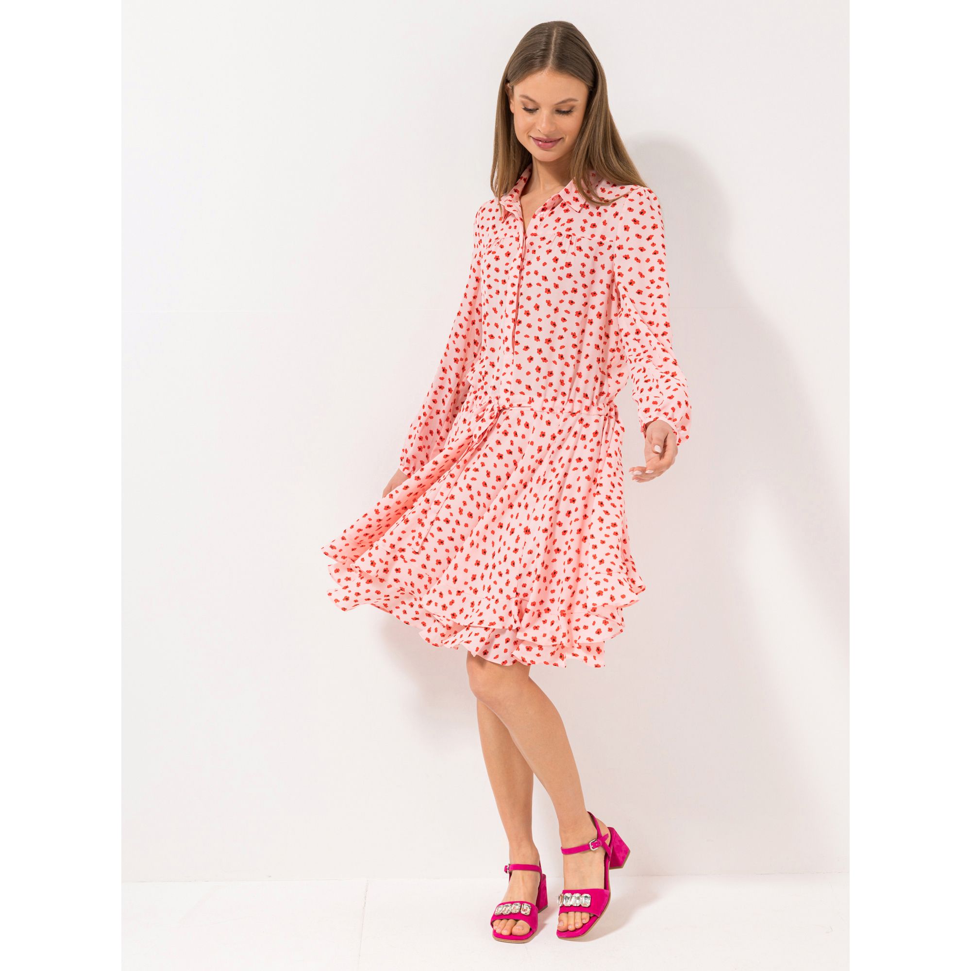 STEFFEN SCHRAUT Kleid Monte Carlo Ärmelriegel verdeckte Knopfleiste leger weit