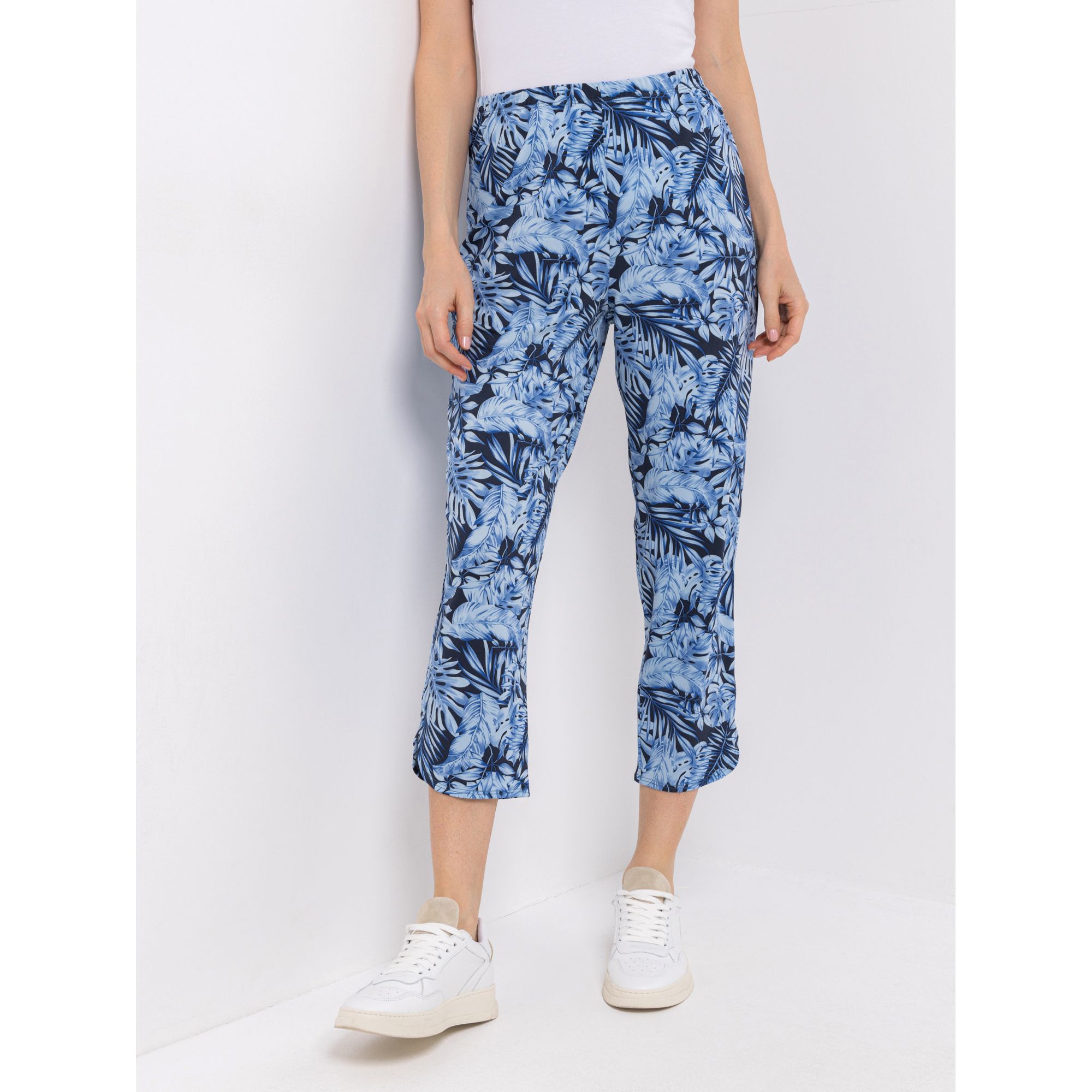 KIM & CO. Hose, 7/8-Länge Brazil Knit Jersey Rundumdehnbund abgerundeter Saum