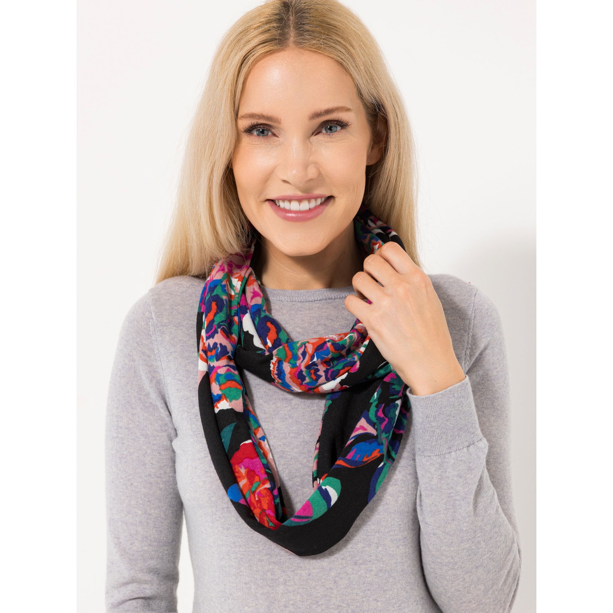 KIM & CO. Loop-Schal Soft Touch Jersey Druck-Auswahl Einheitsgrösse