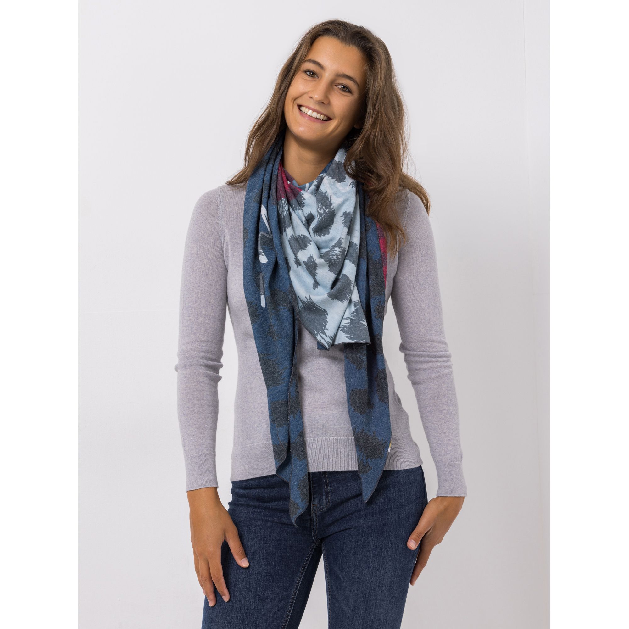 DINE 'N' DANCE Dreieckstuch Allover-Muster ca. 200cm x 100cm