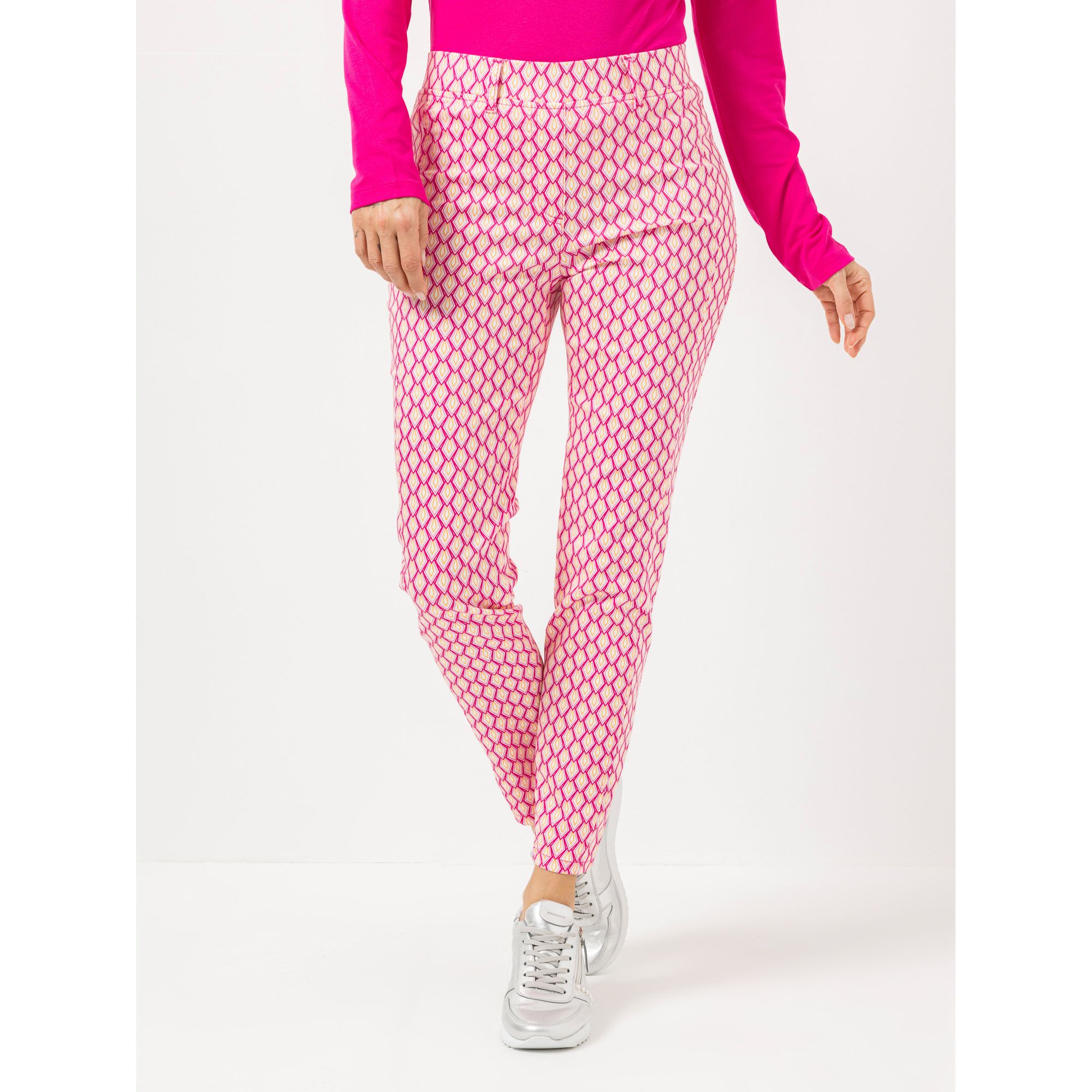 STEFFEN SCHRAUT Jeggings Rundumdehnbund bedruckt sehr schmales Bein