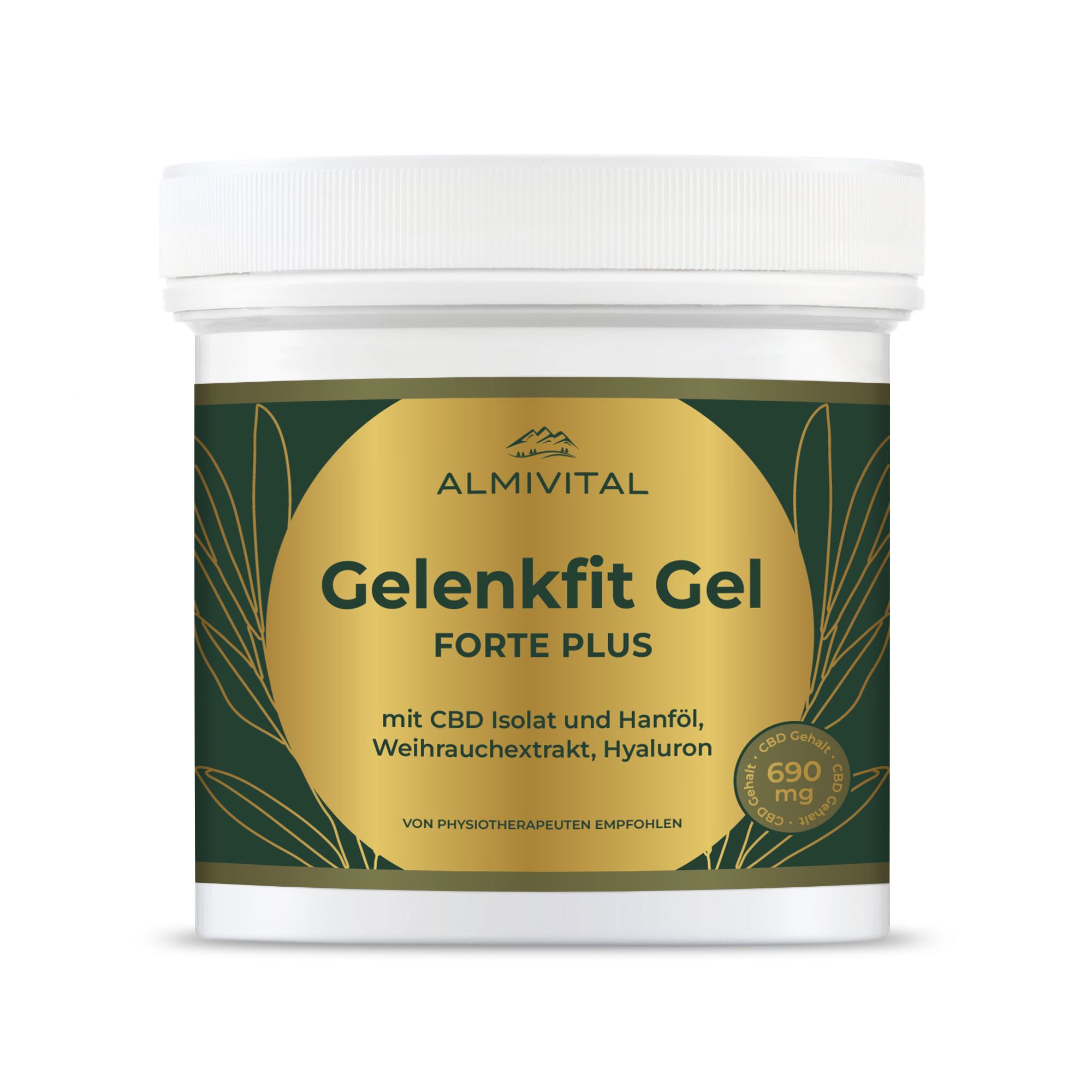 ALMIVITAL Gelenkfit Gel Forte Plus CBD Isolat, Hanföl, Weihrauchextrakt 500ml