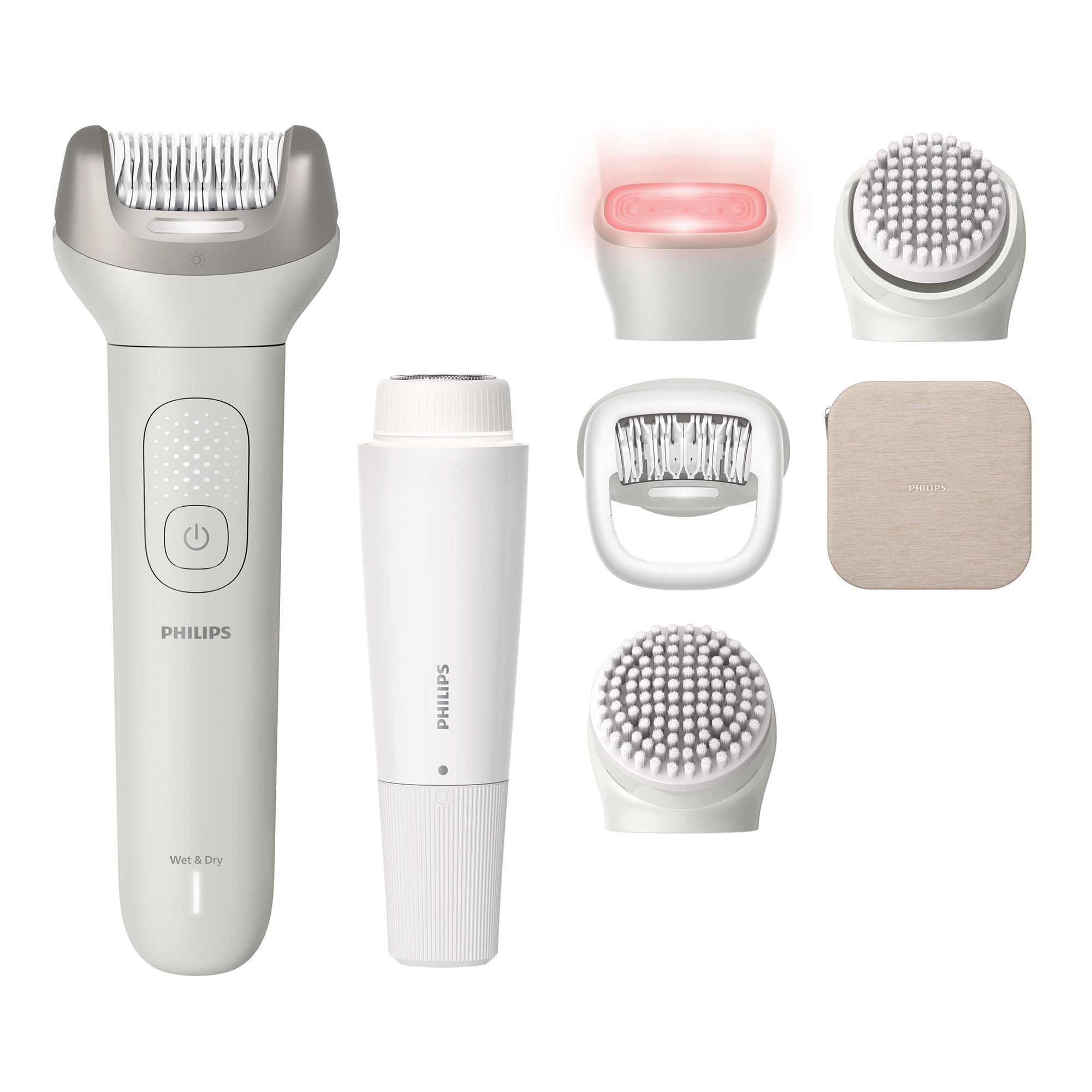 PHILIPS Beauty Set 9900 BRE738/00 für Gesicht & Körper 100% wasserabweisend