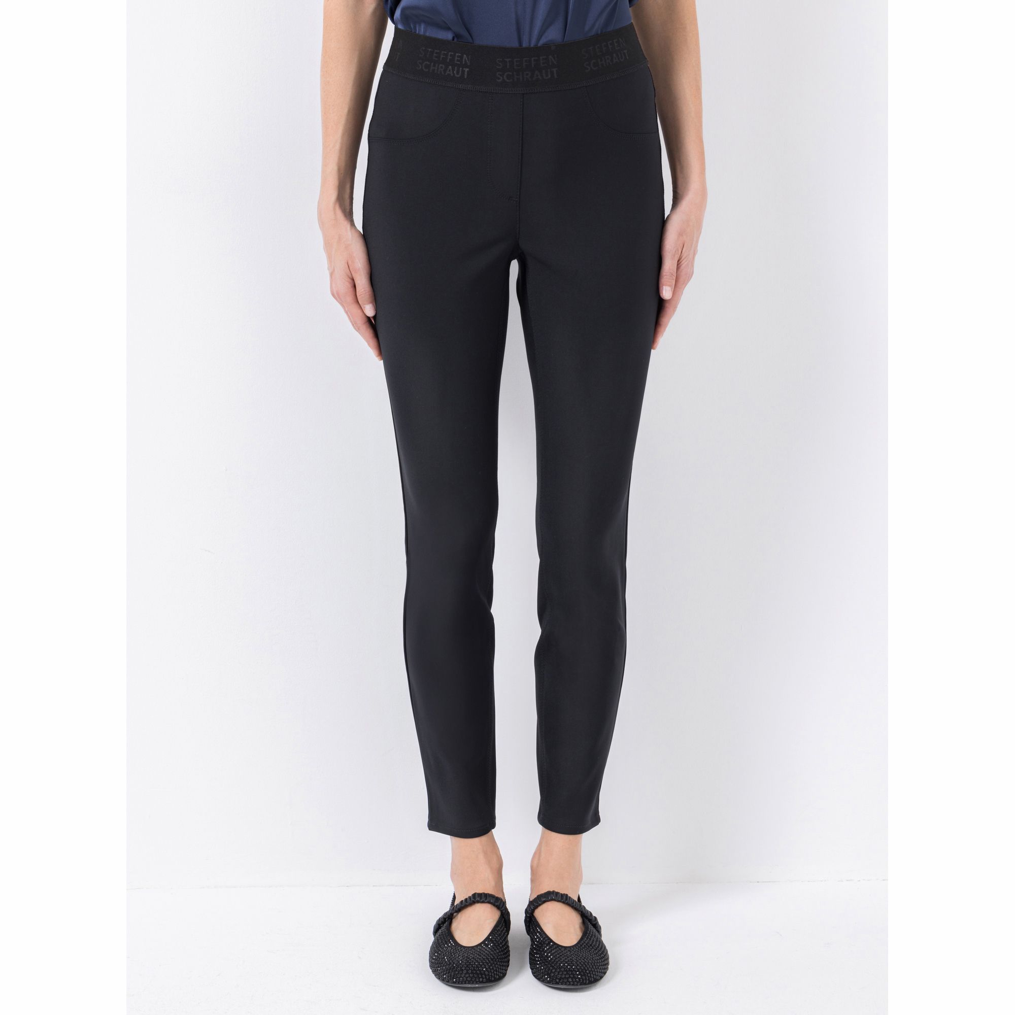 STEFFEN SCHRAUT Jeggings Rundumdehnbund mit Logoschriftzug sehr schmales Bein