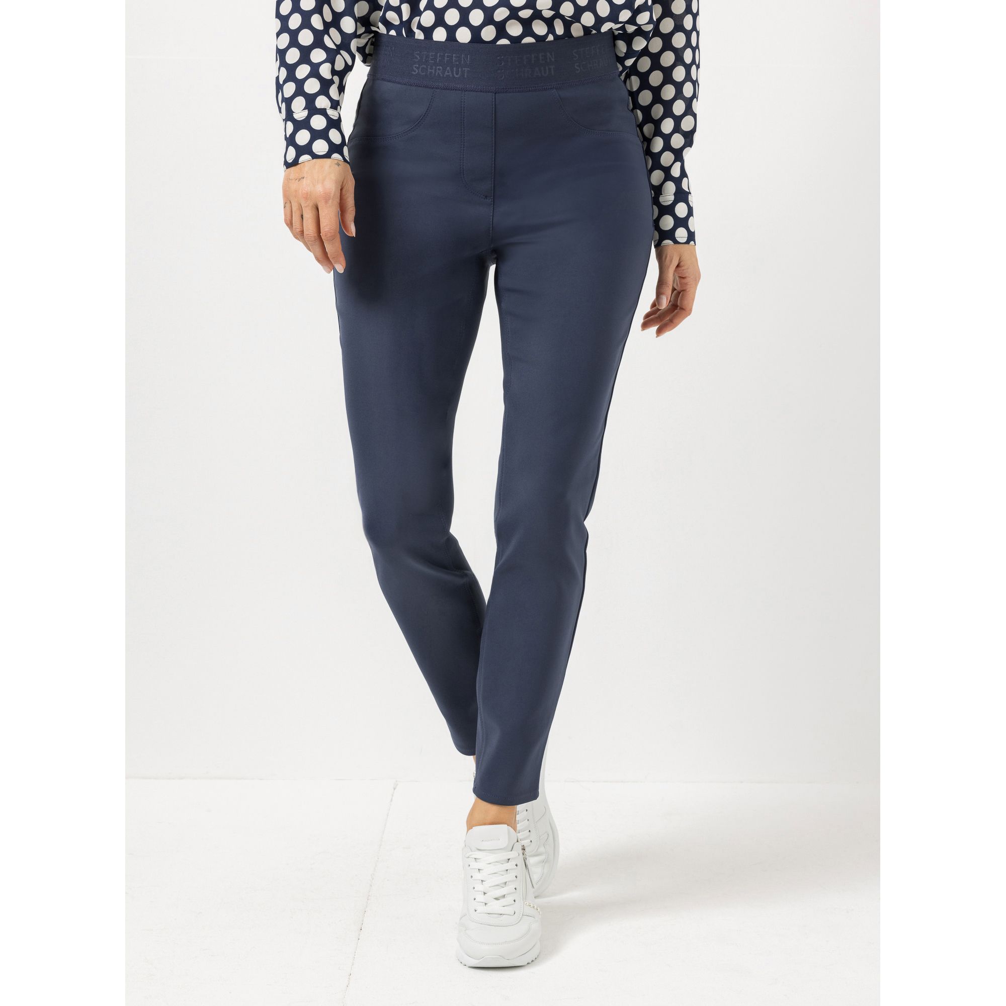 STEFFEN SCHRAUT Jeggings Rundumdehnbund mit Logoschriftzug sehr schmales Bein