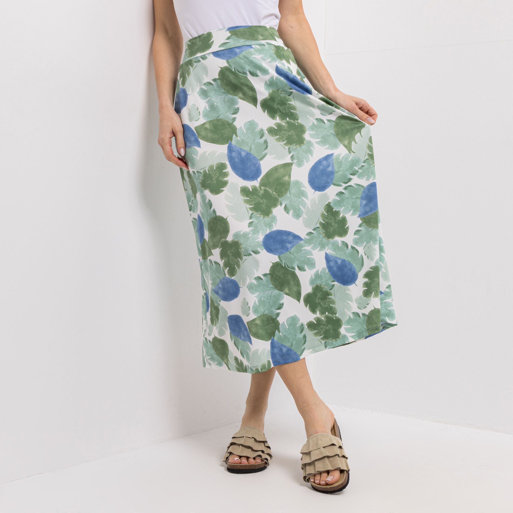 KIM & CO. Rock, knieumspielend Brazil Knit Jersey 2 Eingrifftaschen figurumspielend