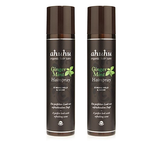 ahuhu organic hair care Ginger Mint Hairspray Duo 2x 300ml
