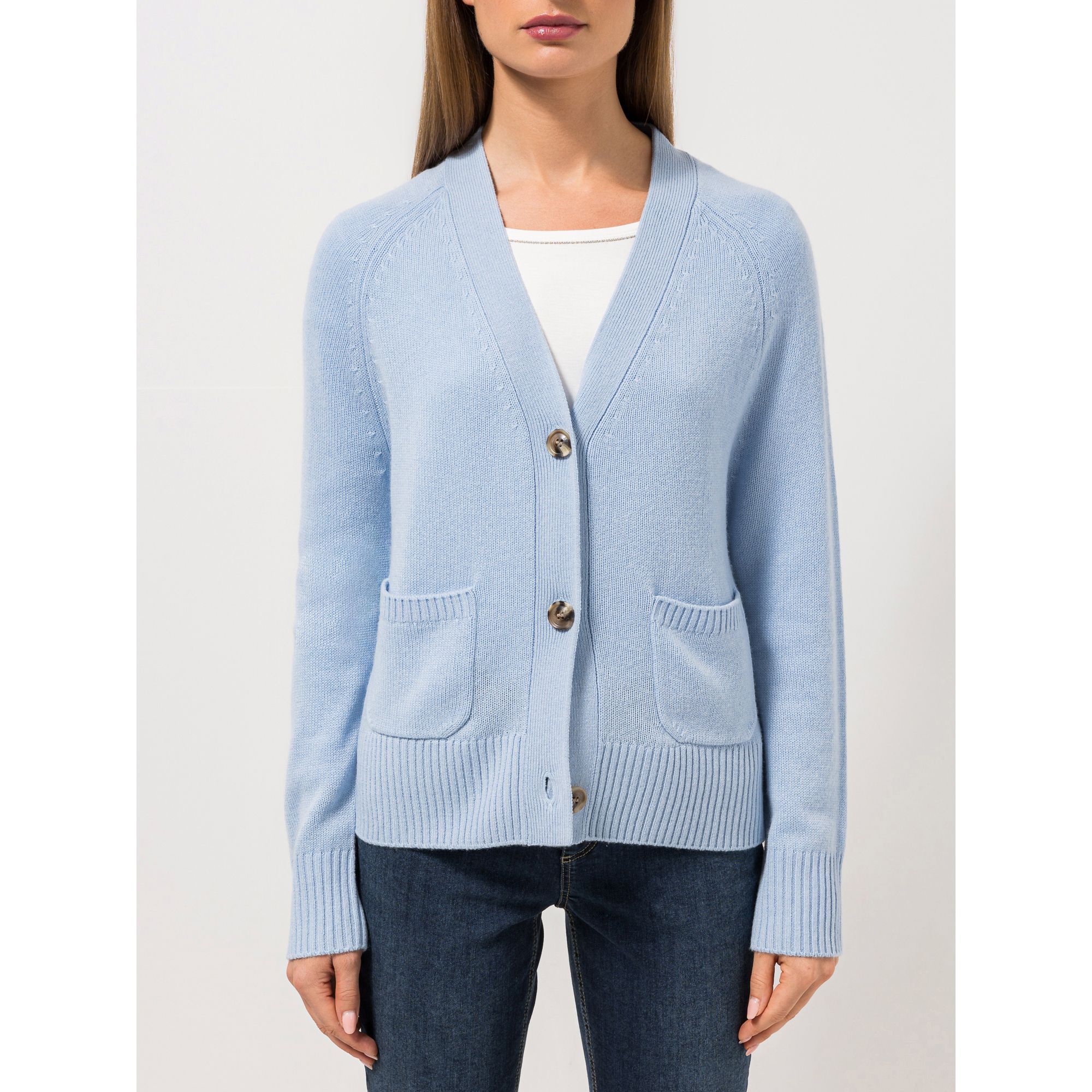 STEFFEN SCHRAUT Cardigan V-Ausschnitt Knopfleiste leger weit