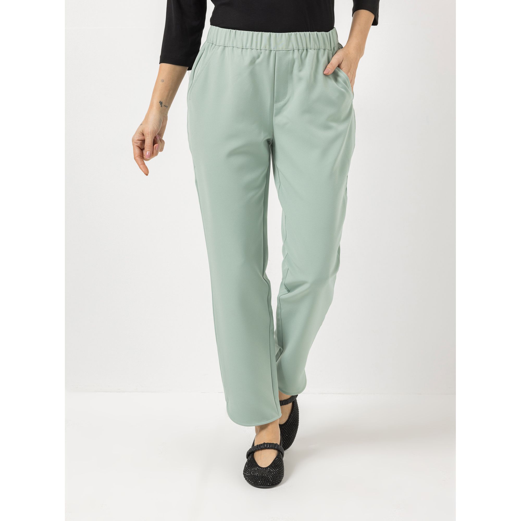 STEFFEN SCHRAUT Hose Eingrifftaschen knöchellang konischer Beinverlauf