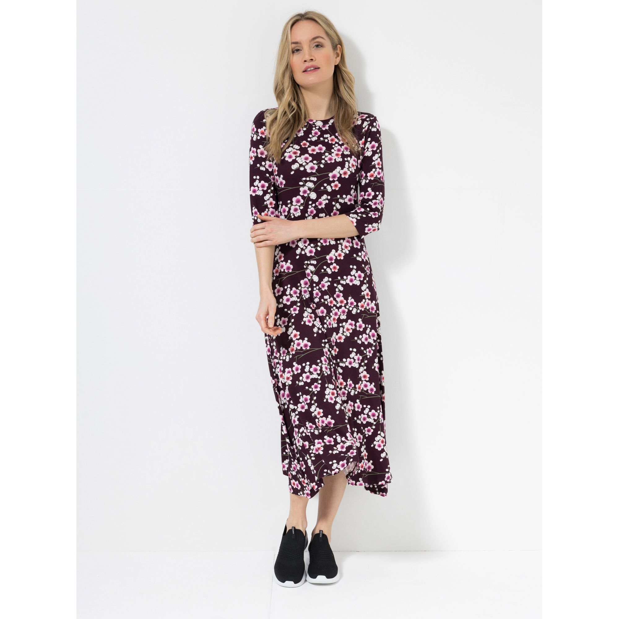 SOULS BY EYWASOULS® Kleid, 3/4 Arm Rundhalsausschnitt figurbetont