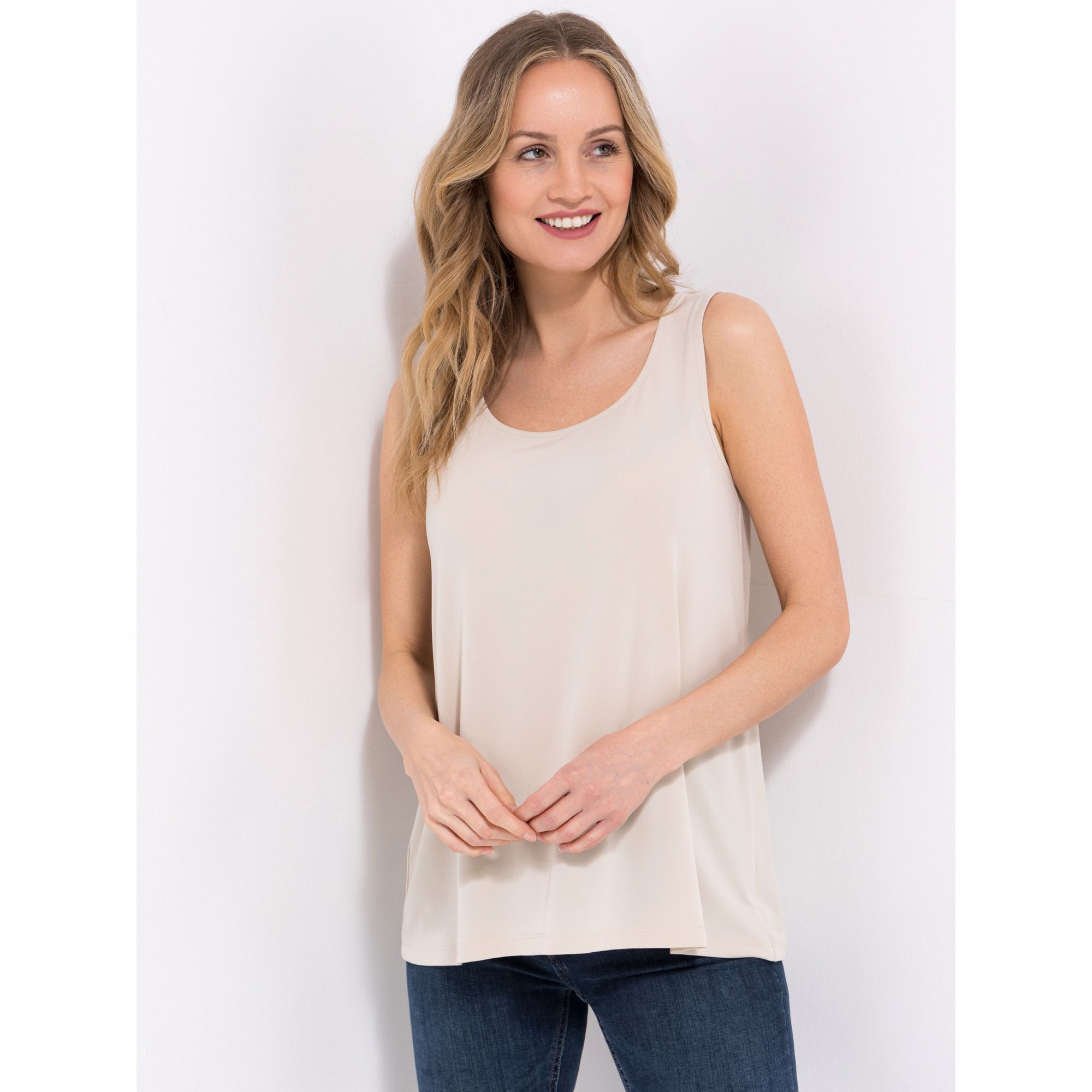 KIM & CO. Top, weite Form Brazil Knit Jersey Rundhalsausschnitt figurumspielend