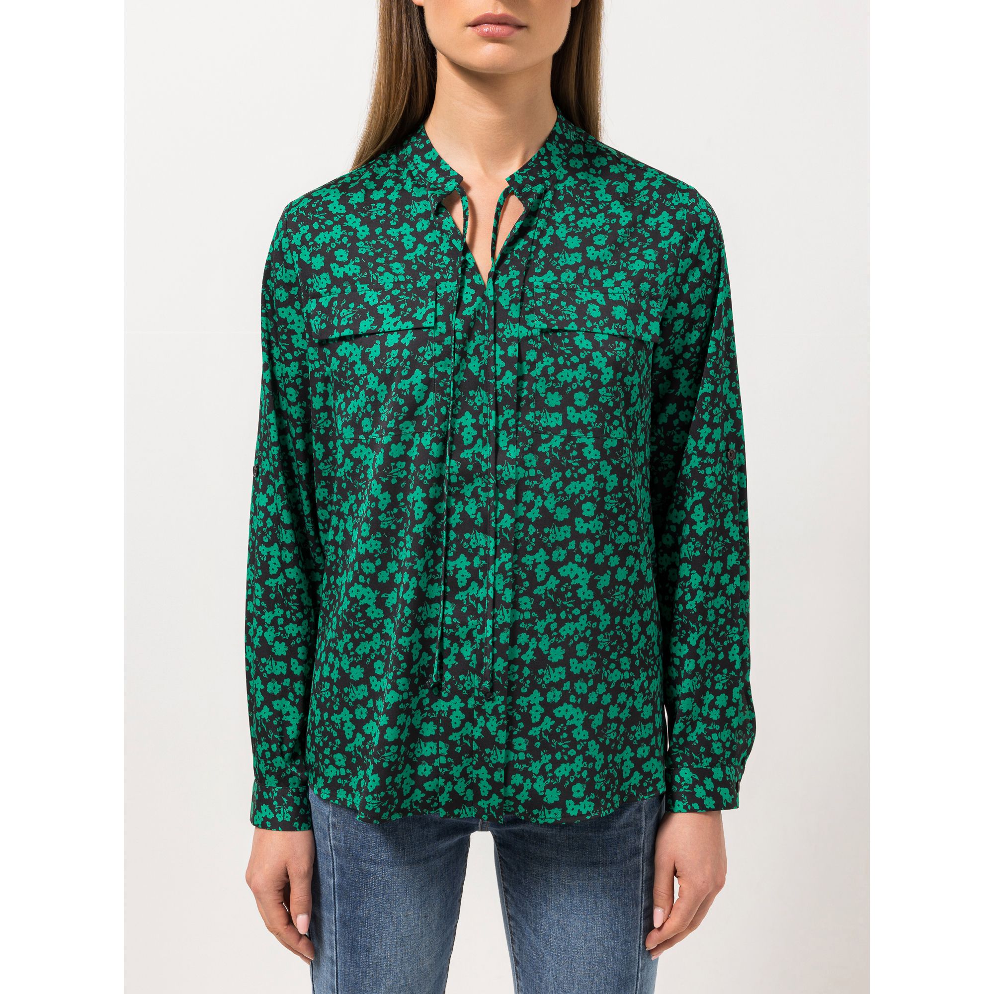 STEFFEN SCHRAUT Bluse Nizza Ärmelriegel Brusttaschen figurumspielend