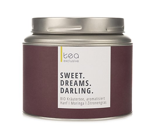 tea exclusive Sweet Dreams Darling Bio Kräutertee Vegan, Koffeinfrei 80g Dose