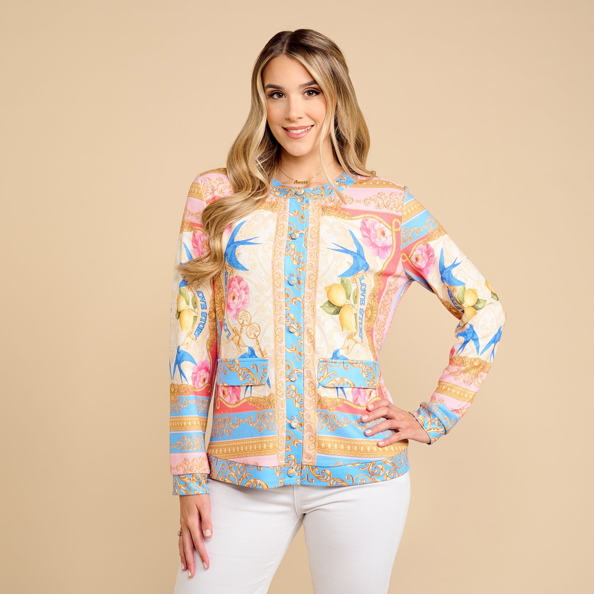 SCHIFFHAUER MUNICH® Cardigan, 1/1-Arm Feinstrick Knopfleiste figurumspielend