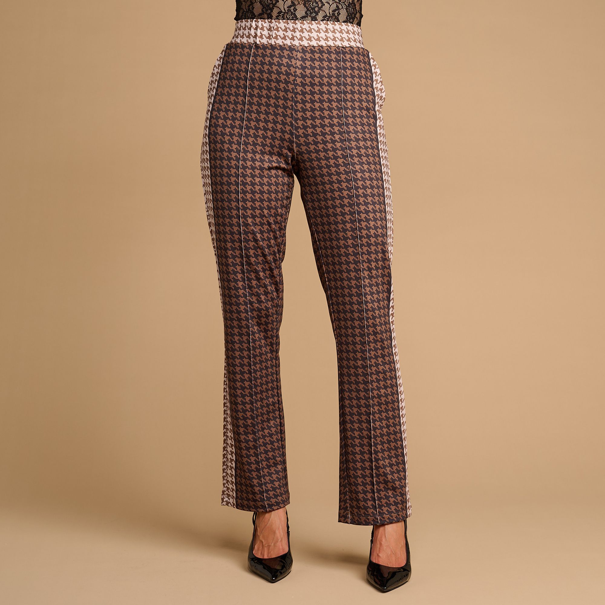 SCHIFFHAUER MUNICH® Hose Scotland gerade Form Rundumdehnbund weites Bein