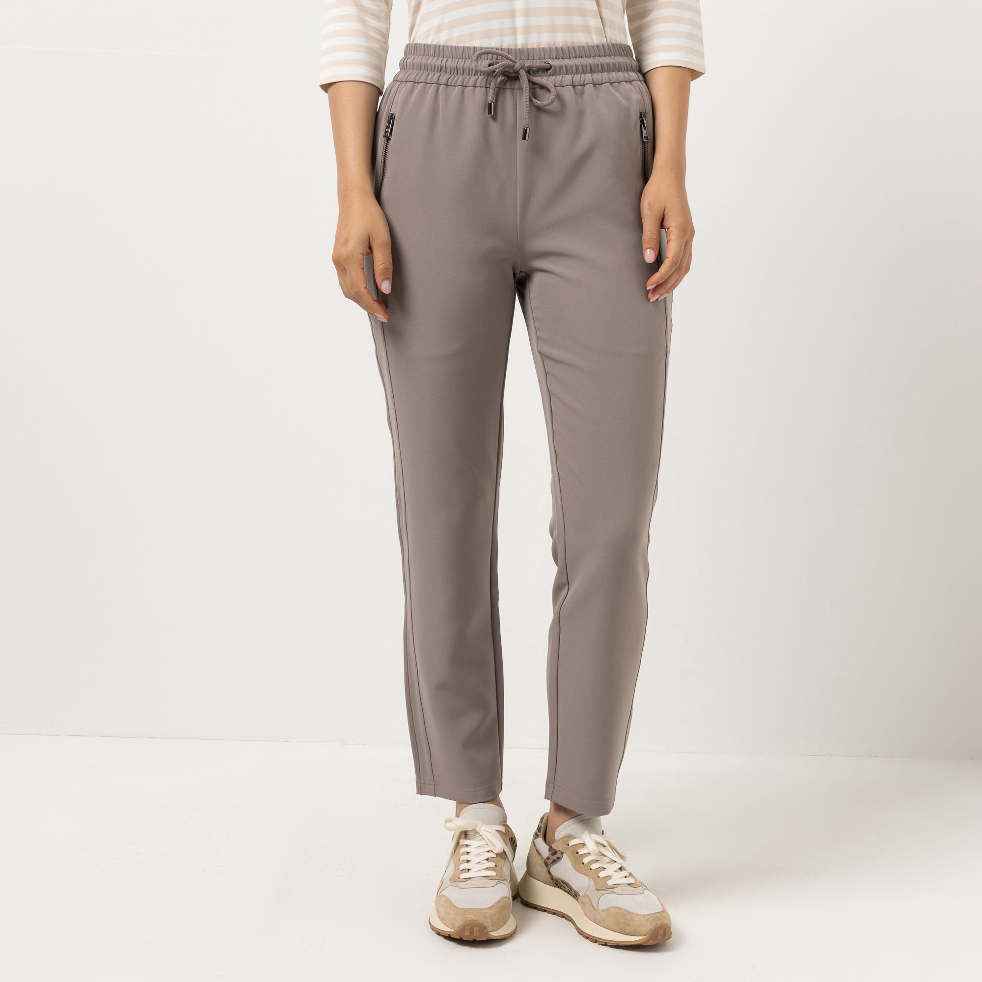 STEFFEN SCHRAUT Joggpant knöchellang Reißverschlusstaschen schmales Bein