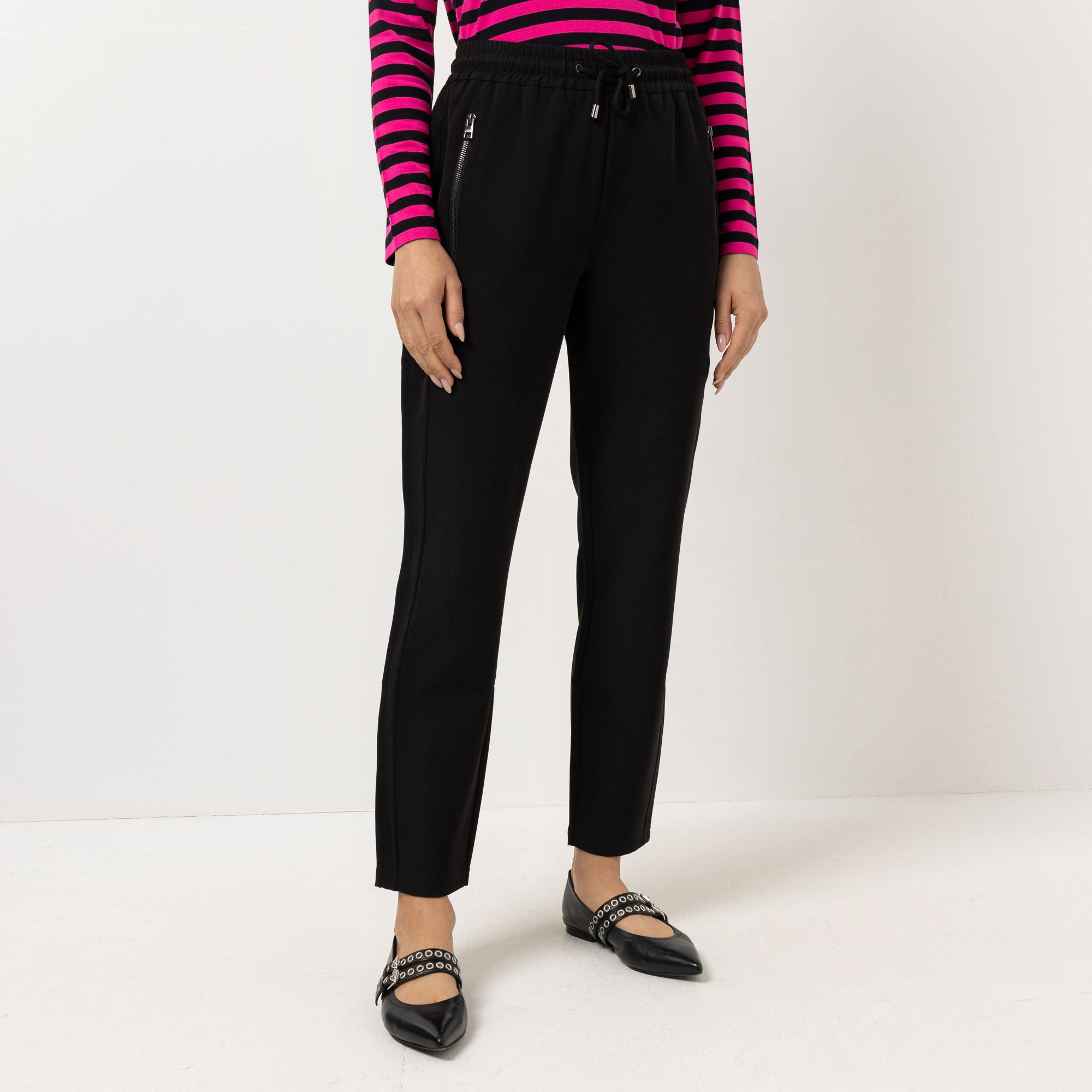 STEFFEN SCHRAUT Joggpant knöchellang Reißverschlusstaschen schmales Bein