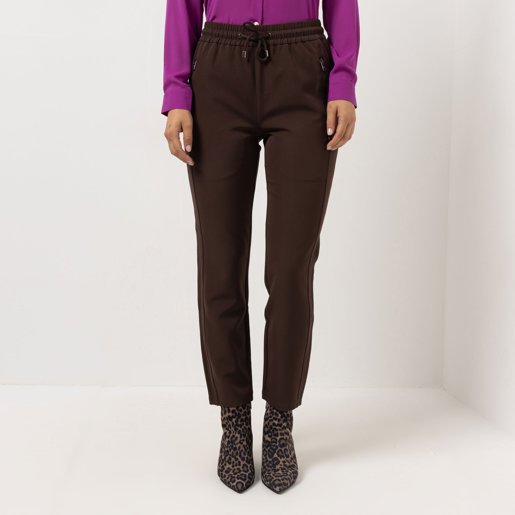 STEFFEN SCHRAUT Joggpant knöchellang Reißverschlusstaschen schmales Bein