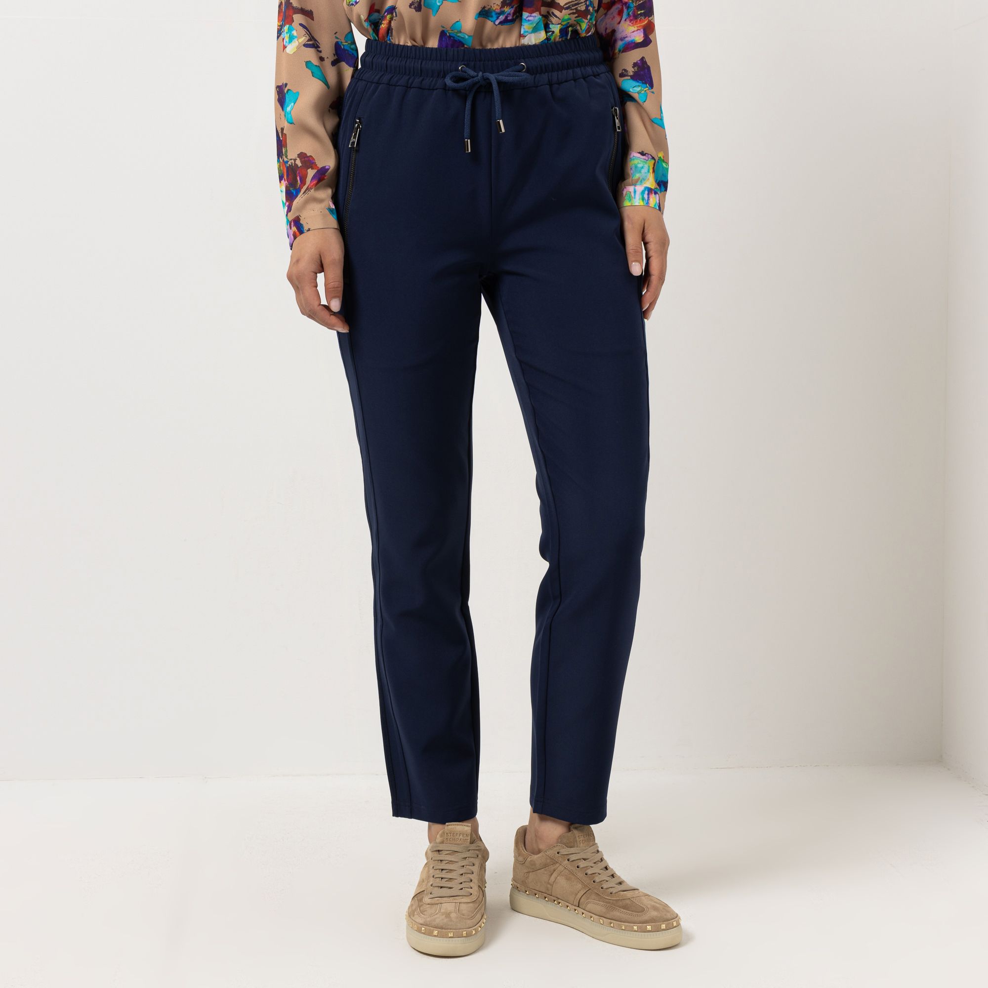STEFFEN SCHRAUT Joggpant knöchellang Reißverschlusstaschen schmales Bein