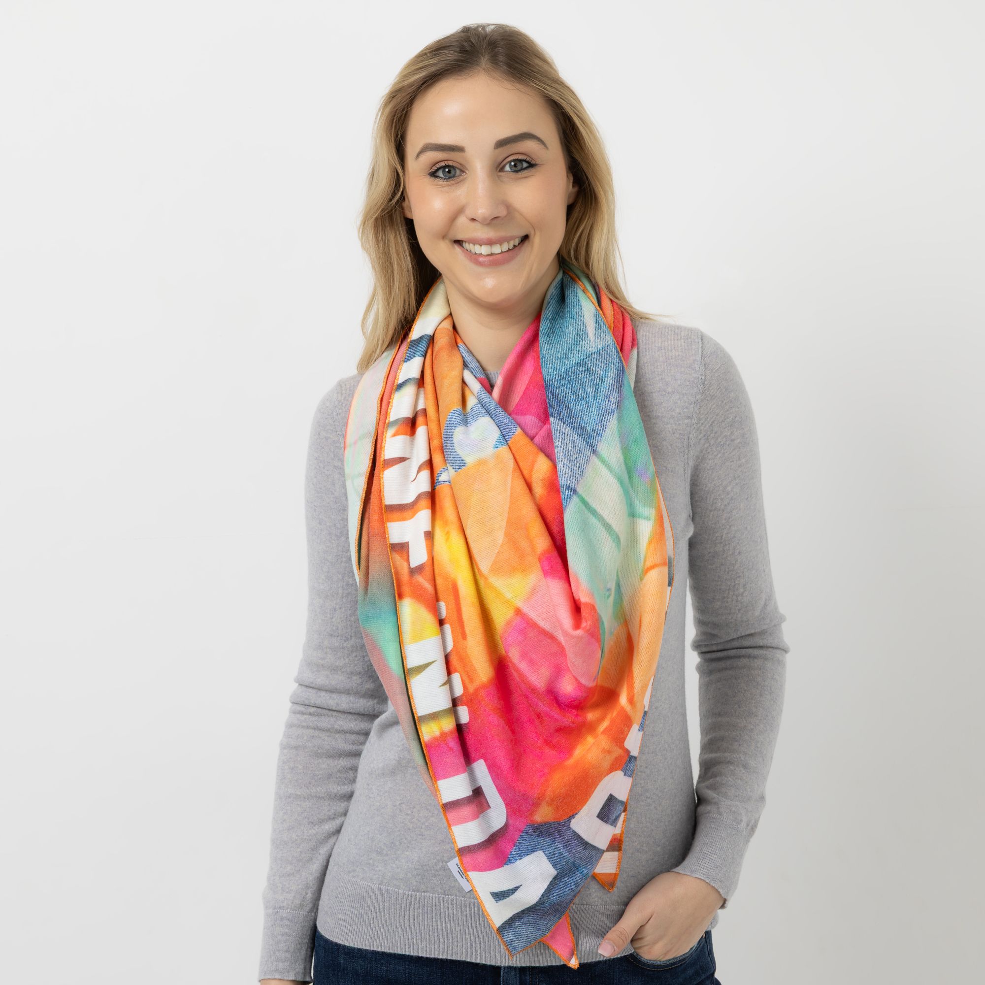 DINE 'N' DANCE Dreieckstuch bedruckt