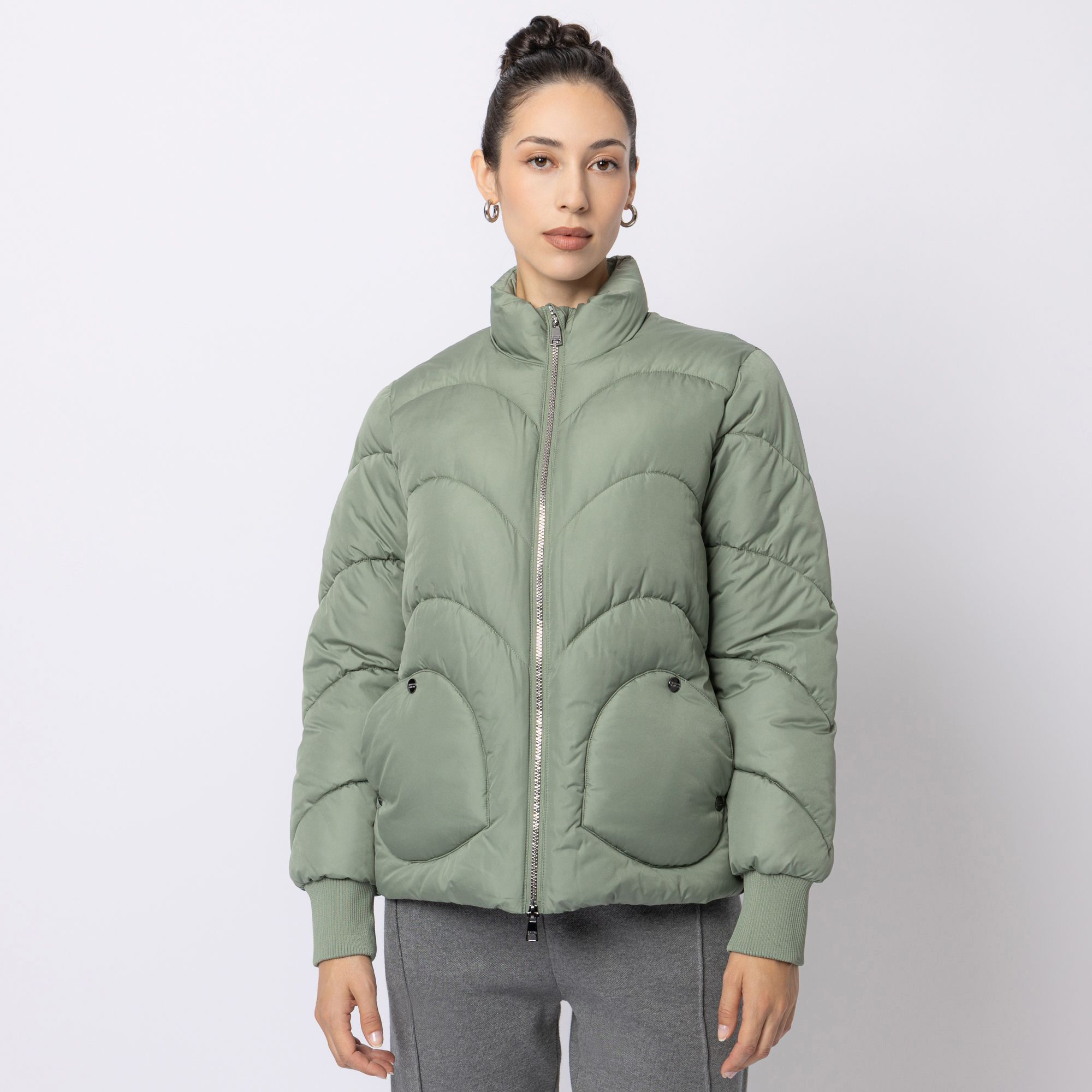 STEFFEN SCHRAUT Steppjacke, Langarm modisches Steppbild aufgesetzte Taschen figurumspielend