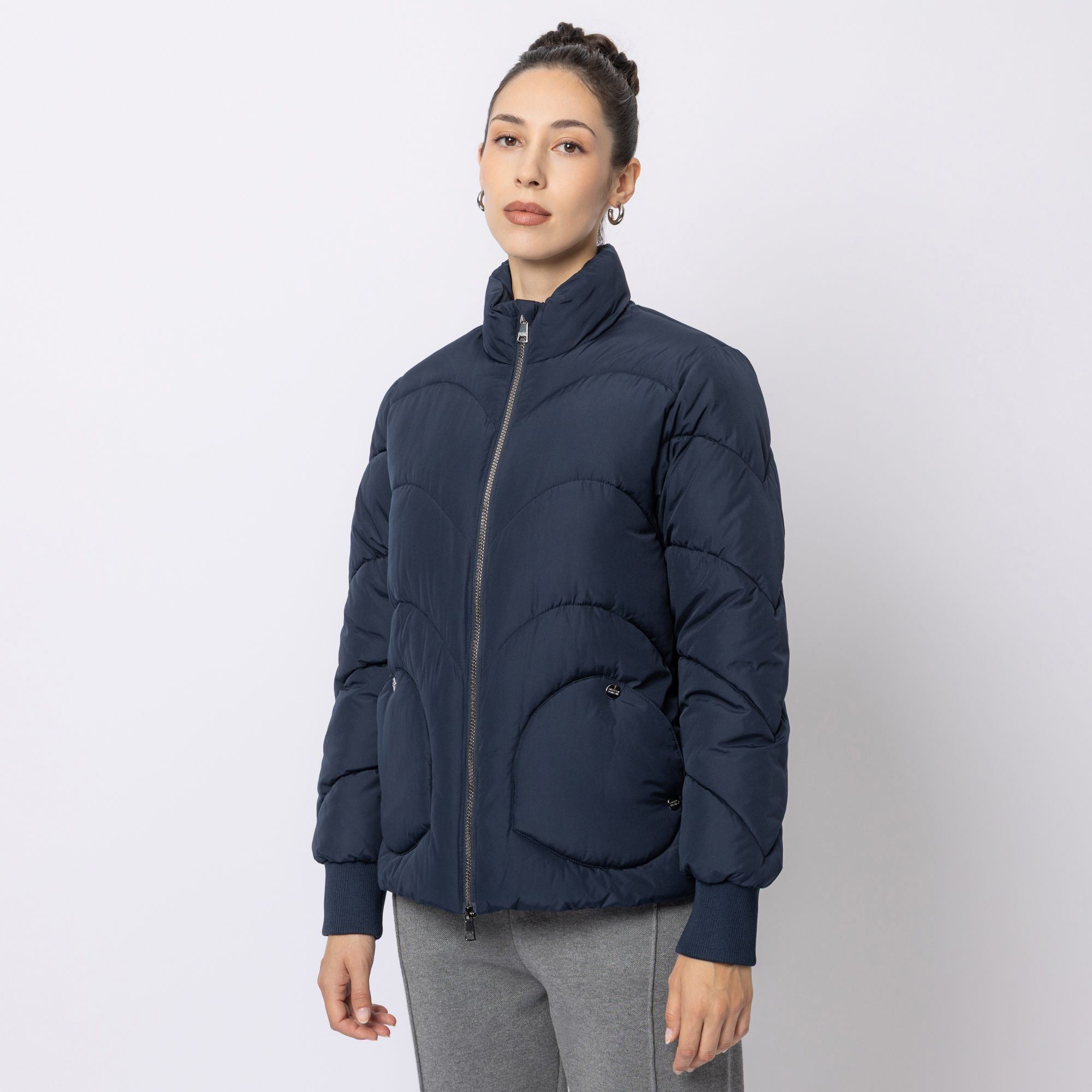 STEFFEN SCHRAUT Steppjacke, Langarm modisches Steppbild aufgesetzte Taschen figurumspielend