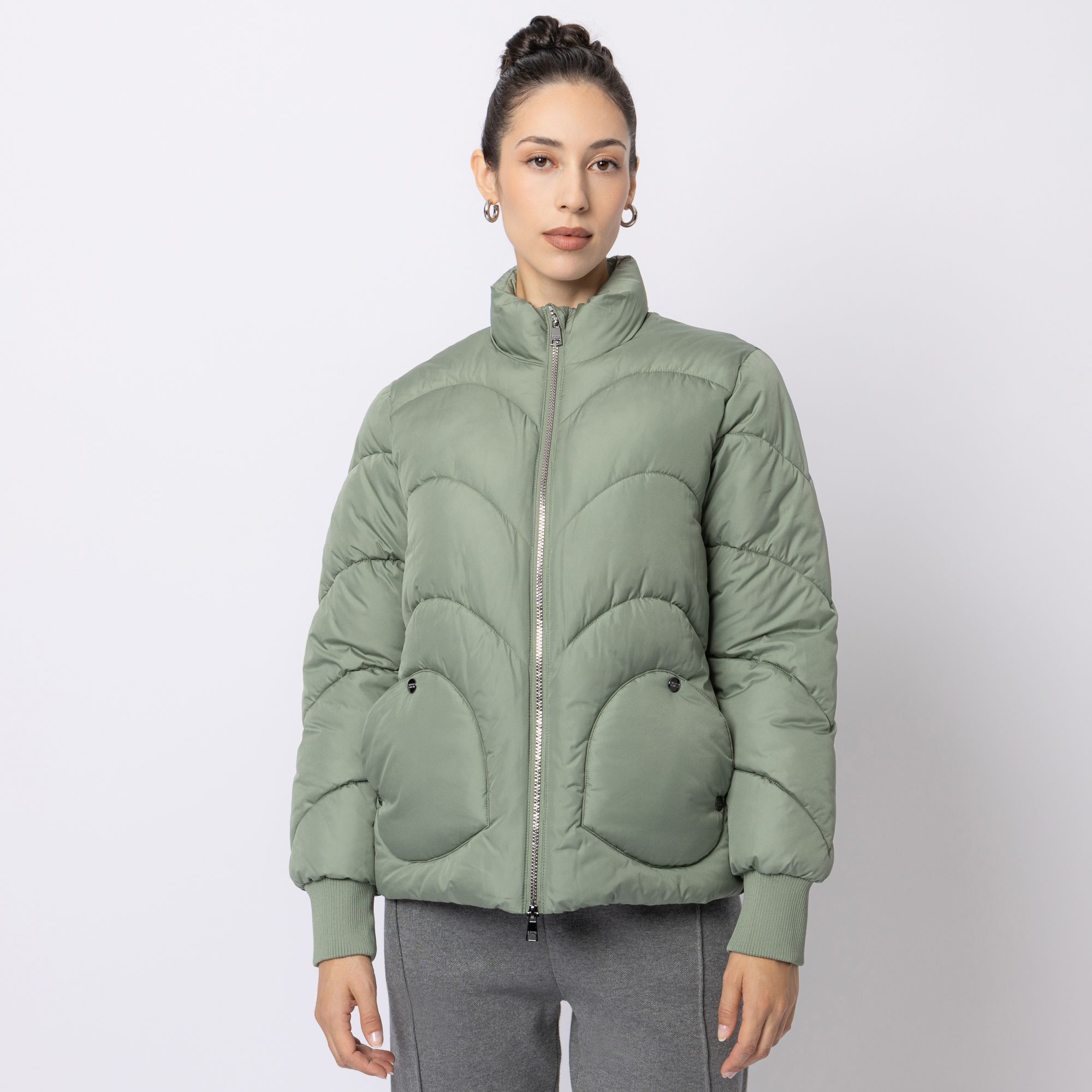 STEFFEN SCHRAUT Steppjacke, Langarm modisches Steppbild aufgesetzte Taschen figurumspielend