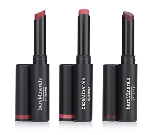 bareMinerals® BAREPRO® Longwear Lipstick mattes Finish 3x 2g