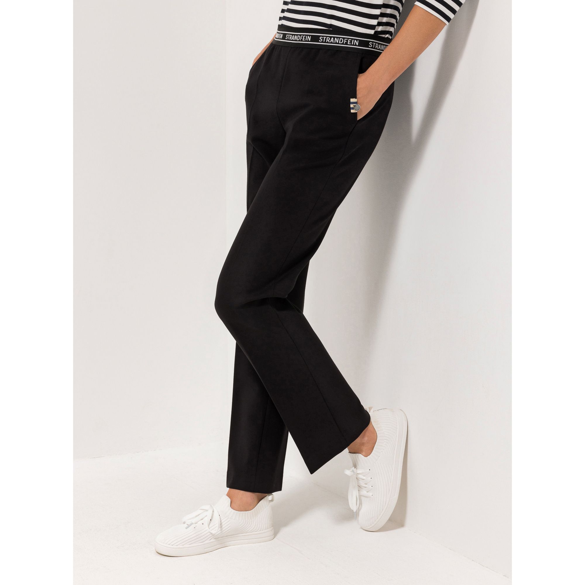 STRANDFEIN Hose Logo Gummibund OEKO-TEX®Standard 100 Bügelfalten