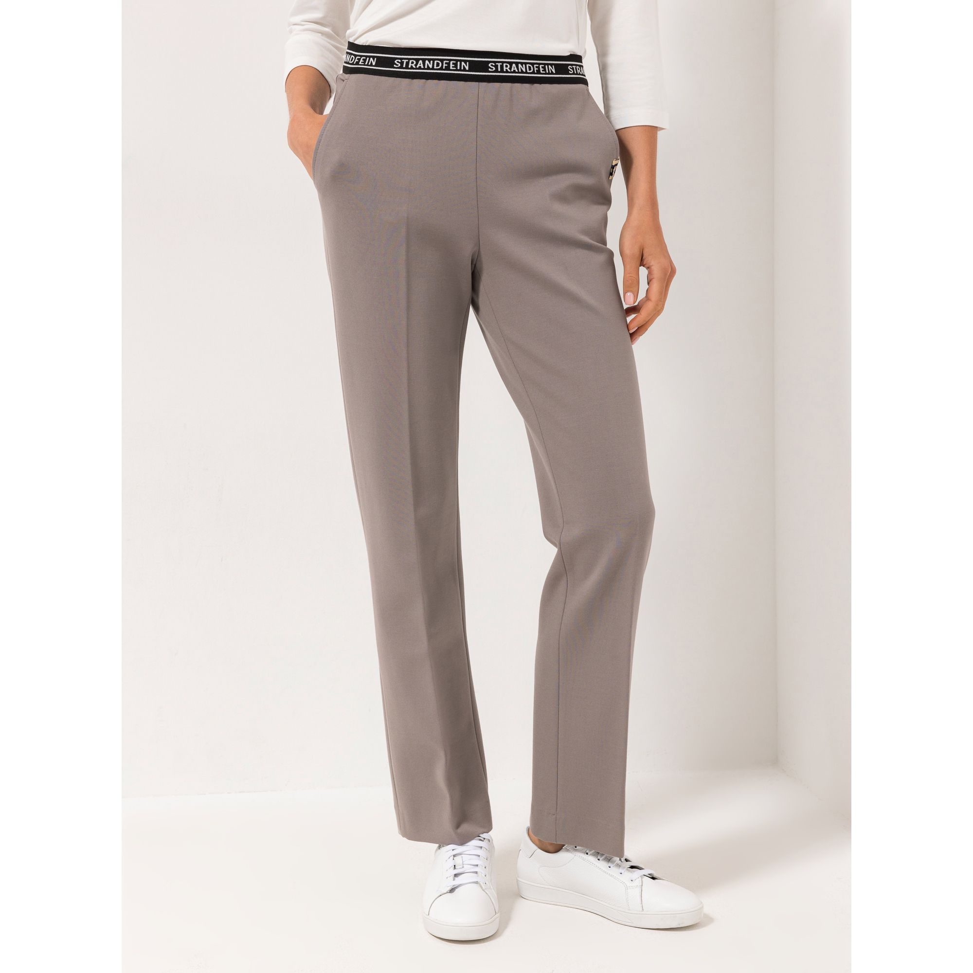 STRANDFEIN Hose Logo Gummibund OEKO-TEX®Standard 100 Bügelfalten