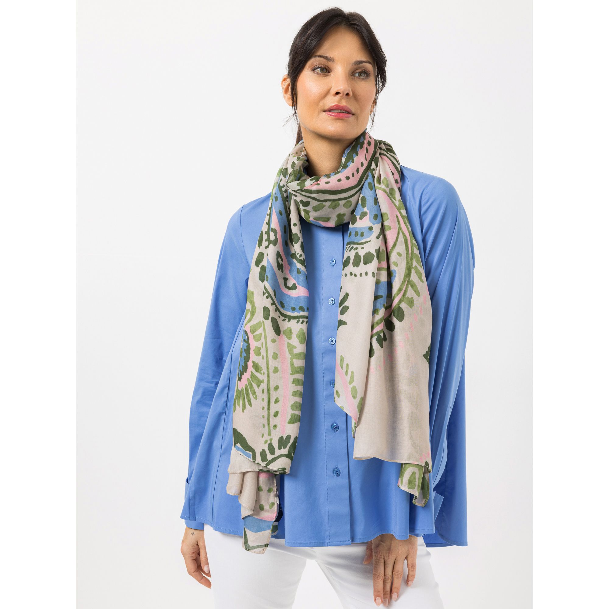 STEFFEN SCHRAUT Tuch Biarritz Allover-Druck aus ECOVERO Viskose ca. 100x200cm