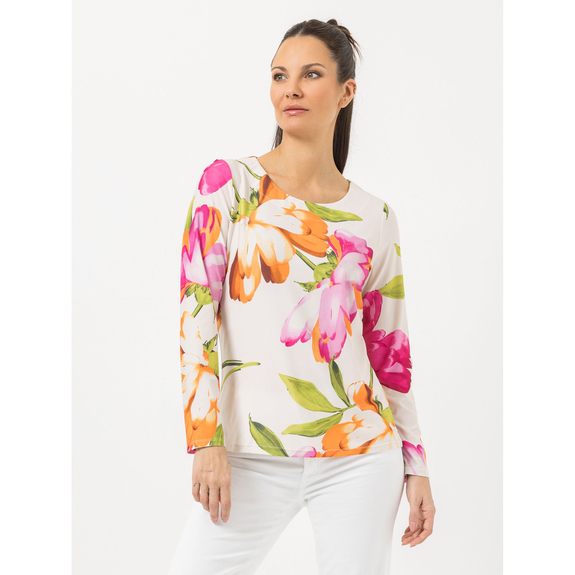 STEFFEN SCHRAUT Shirt Lissabon Rundhalsausschnitt Seitenschlitze figurumspielend