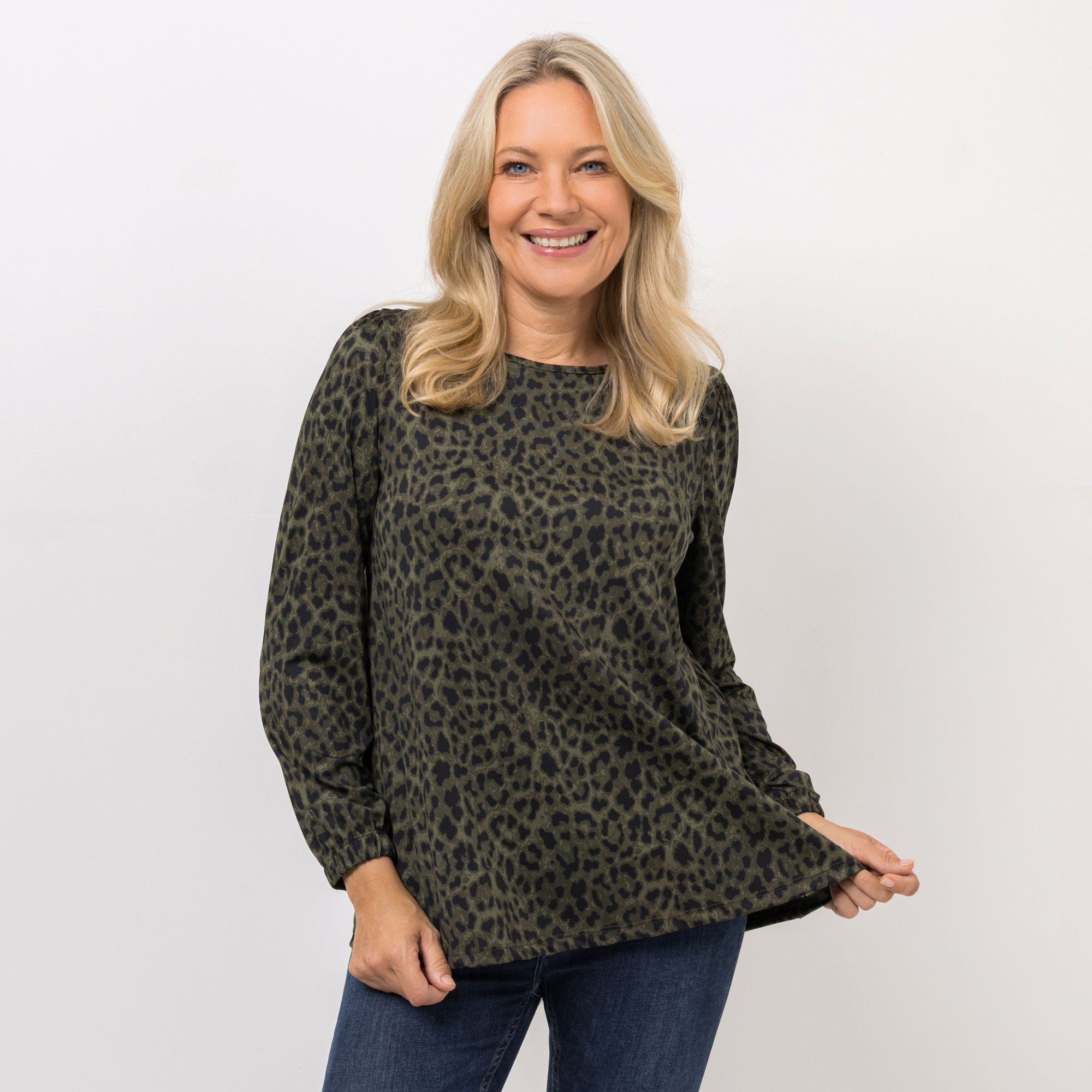 KIM & CO. Shirt, Langarm Brazil Knit Jersey Ärmel mit Bündchen figurumspielend
