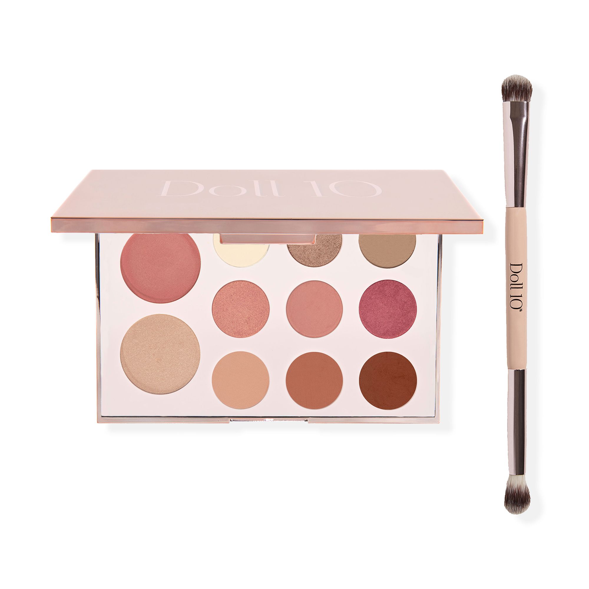 DOLL 10 BEAUTY The Rose Brilliance Face and Eye Palette 23g mit Pinsel
