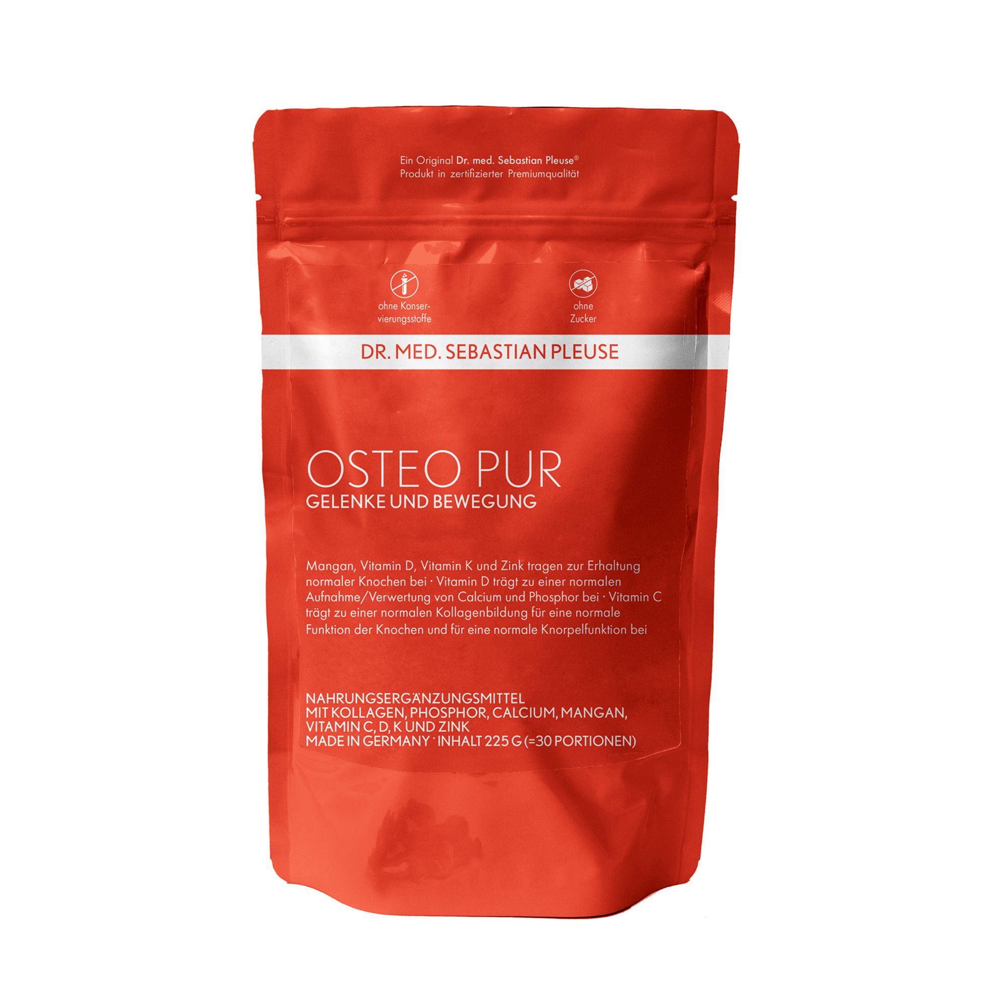 Dr. med. Sebastian Pleuse Osteo Pur mit PHOSCOLLAGEN® 225g für 30 Portionen