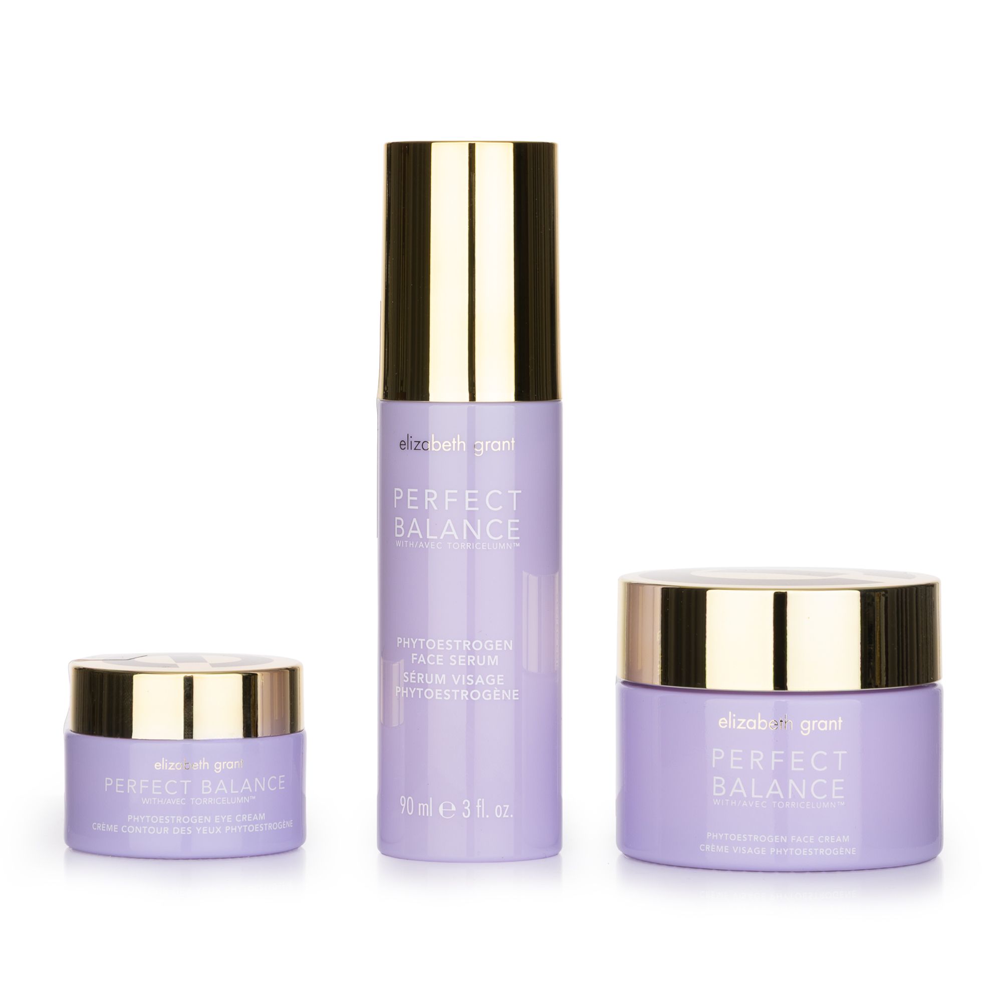 ELIZABETH GRANT Perfect Balance Gesichtscreme 100ml, Augencreme 30ml, Serum 90ml