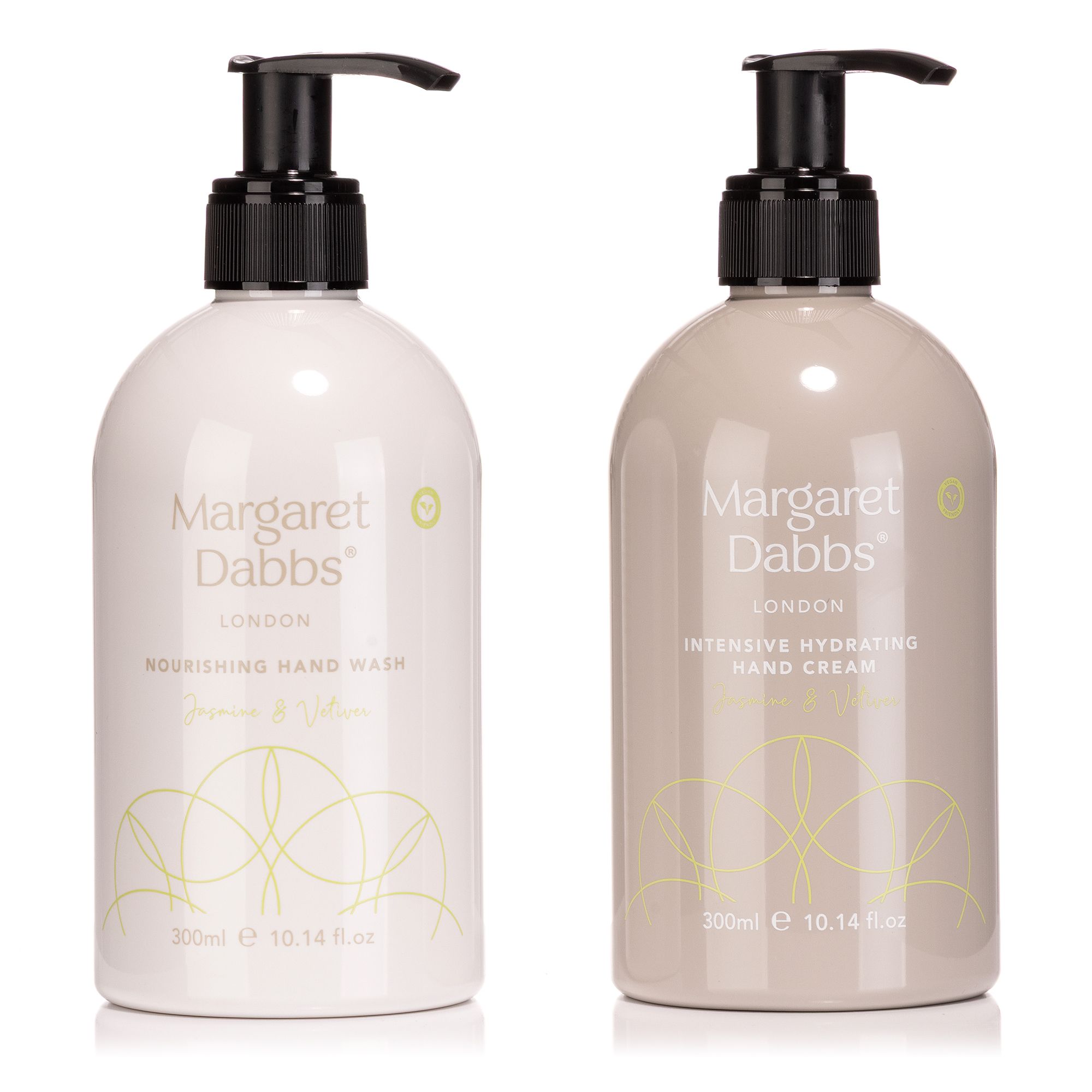 MARGARET DABBS LONDON Jasmine & Vetiver Handwash, Handcream je 300ml