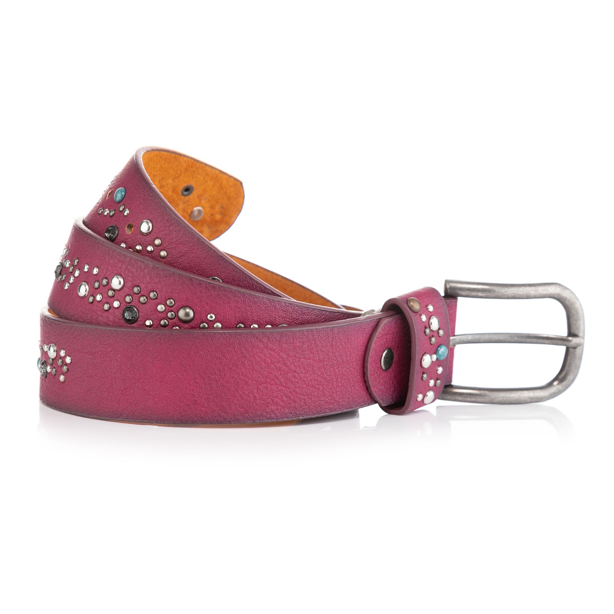 DINE 'N' DANCE Damen-Gürtel Nieten 3,5cm breit