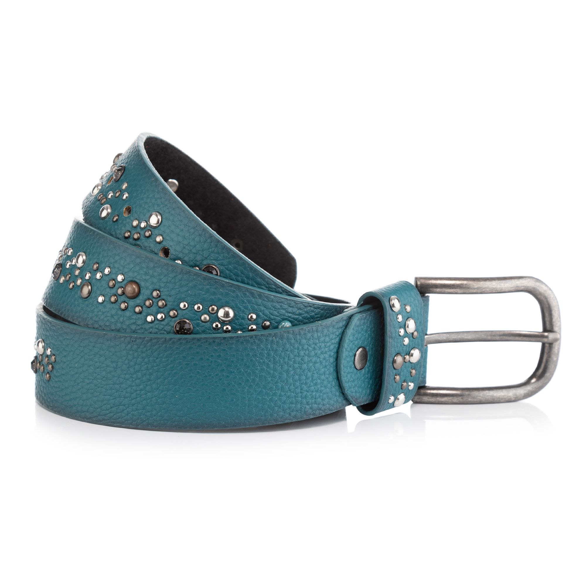 DINE 'N' DANCE Damen-Gürtel Nieten 3,5cm breit