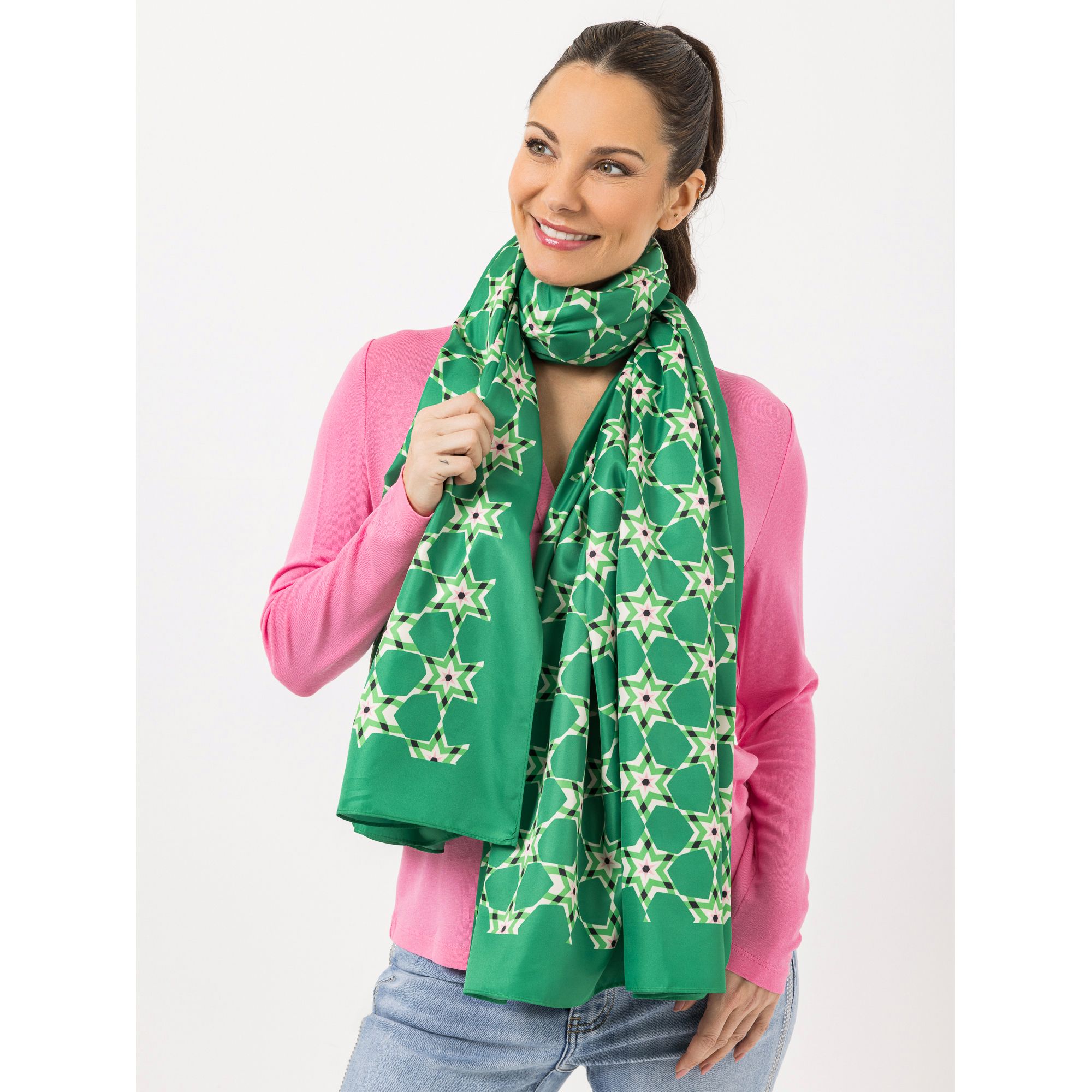 STEFFEN SCHRAUT Schal Caracas Twill-Stoff Allover-Druck ca. 190x90cm