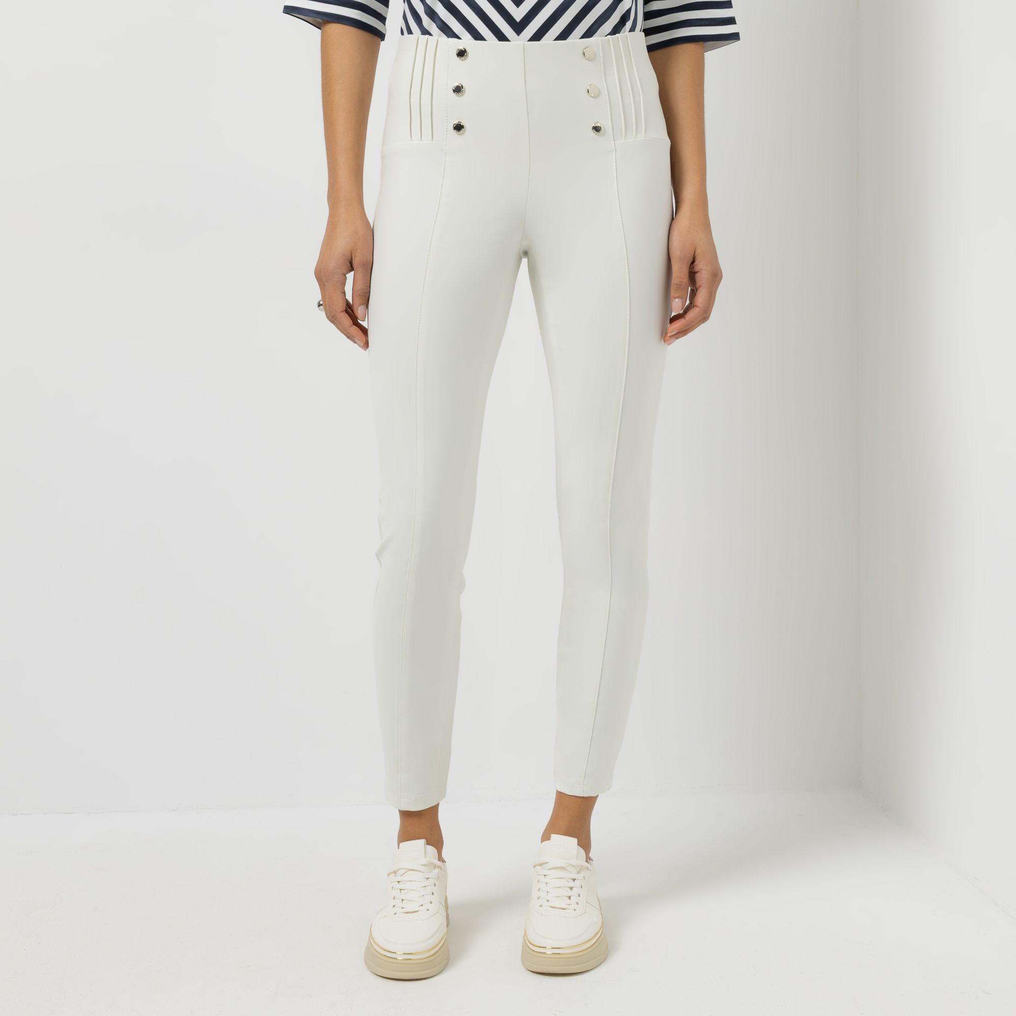 STEFFEN SCHRAUT Jeggings angeschnittener Bund normale Leibhöhe schmales Bein