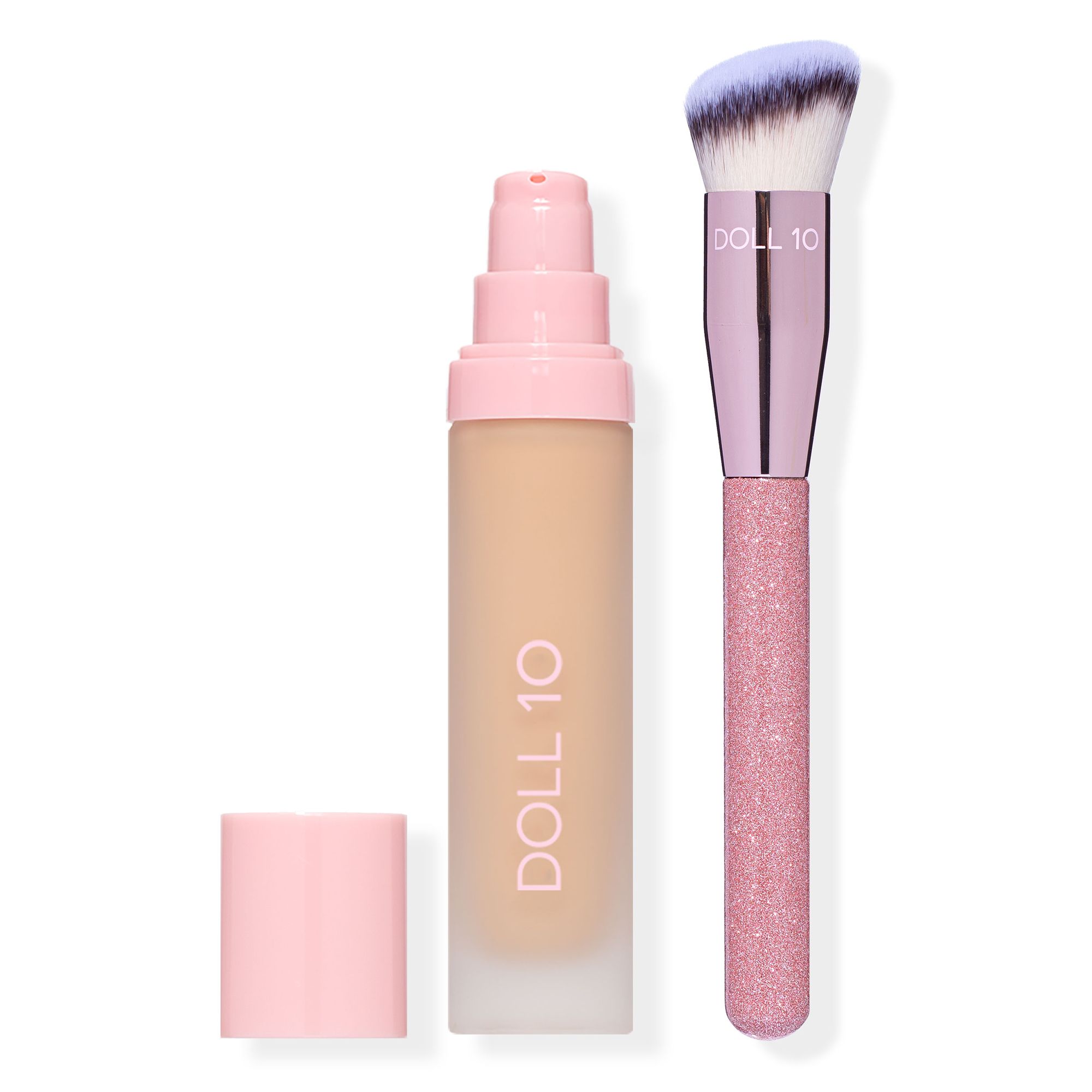 DOLL 10 BEAUTY T.C.E Super Coverage Foundation 33ml mit Glitzerpinsel