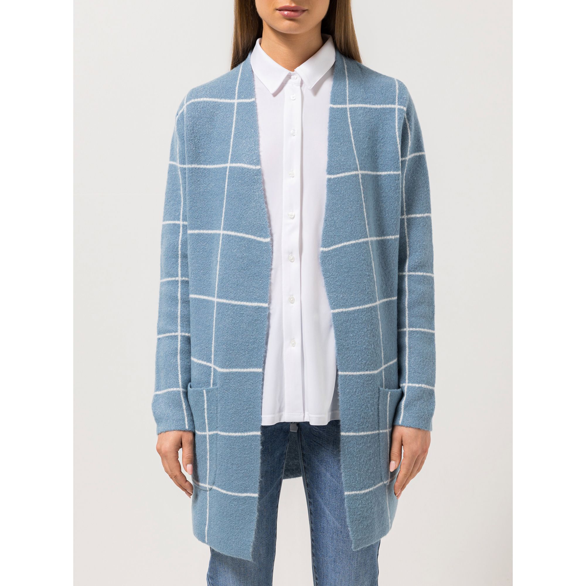 STEFFEN SCHRAUT Longcardigan Oslo 1/1-Arm Jacquardstrick leger weit