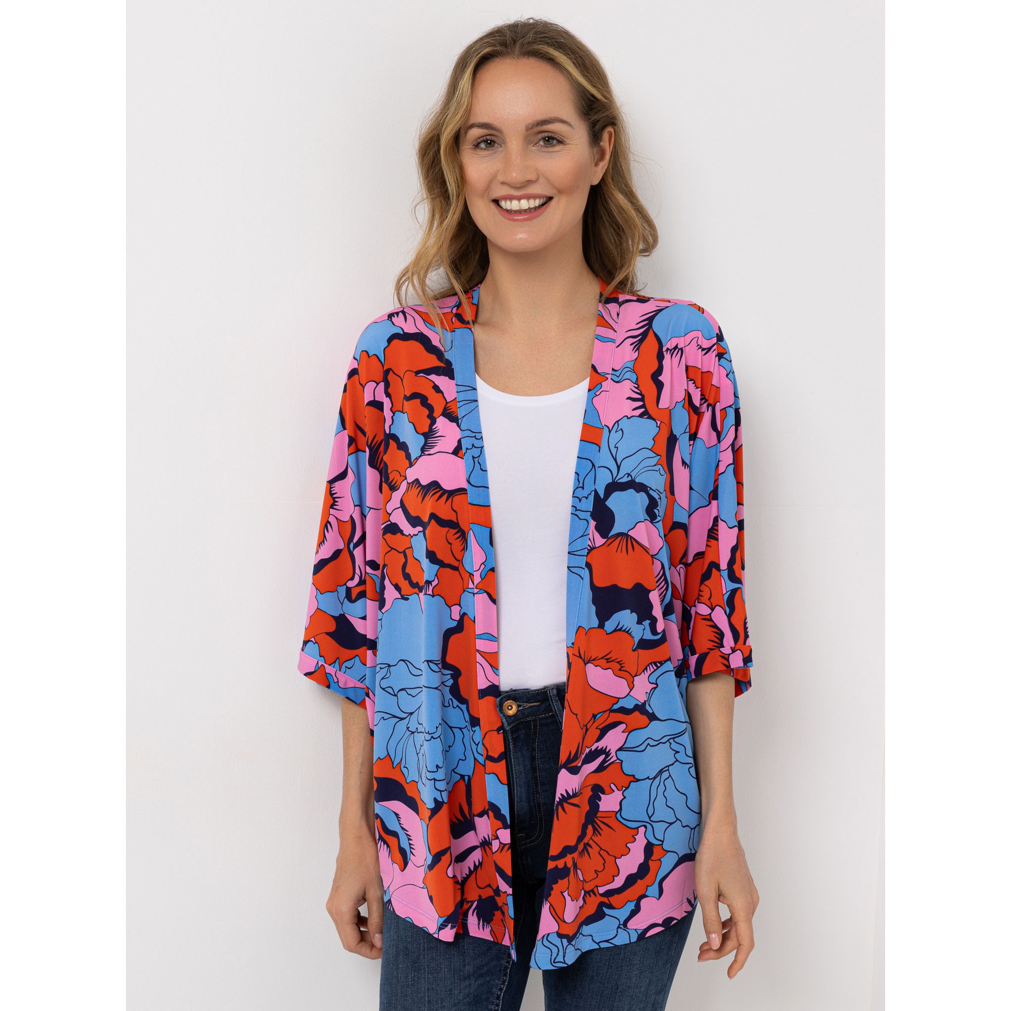 KIM & CO. Kaftan-Cape Brazil Knit Jersey offene Front figurumspielend