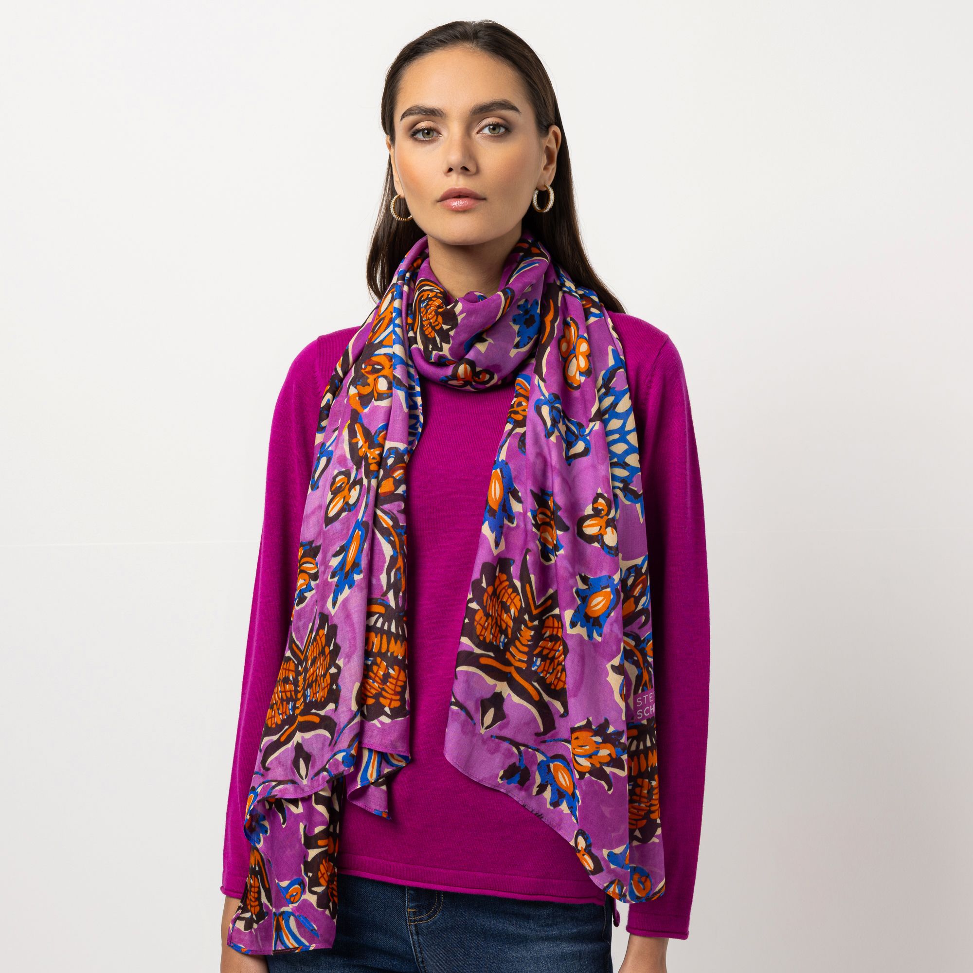 STEFFEN SCHRAUT Tuch Biarritz Paisley-Druck aus ECOVERO Viskose ca. 100x190cm