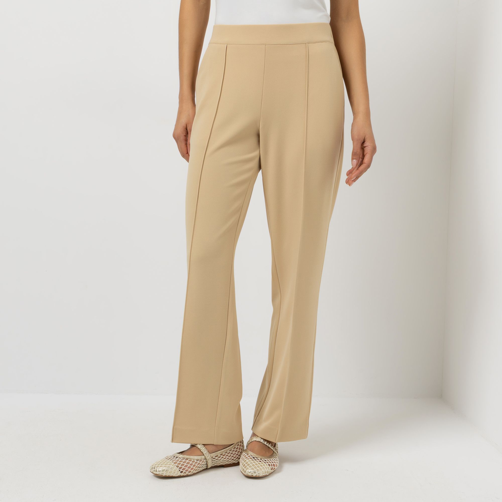 STEFFEN SCHRAUT Hose, lange Form Rundumdehnbund Eingrifftaschen gerades weites Bein