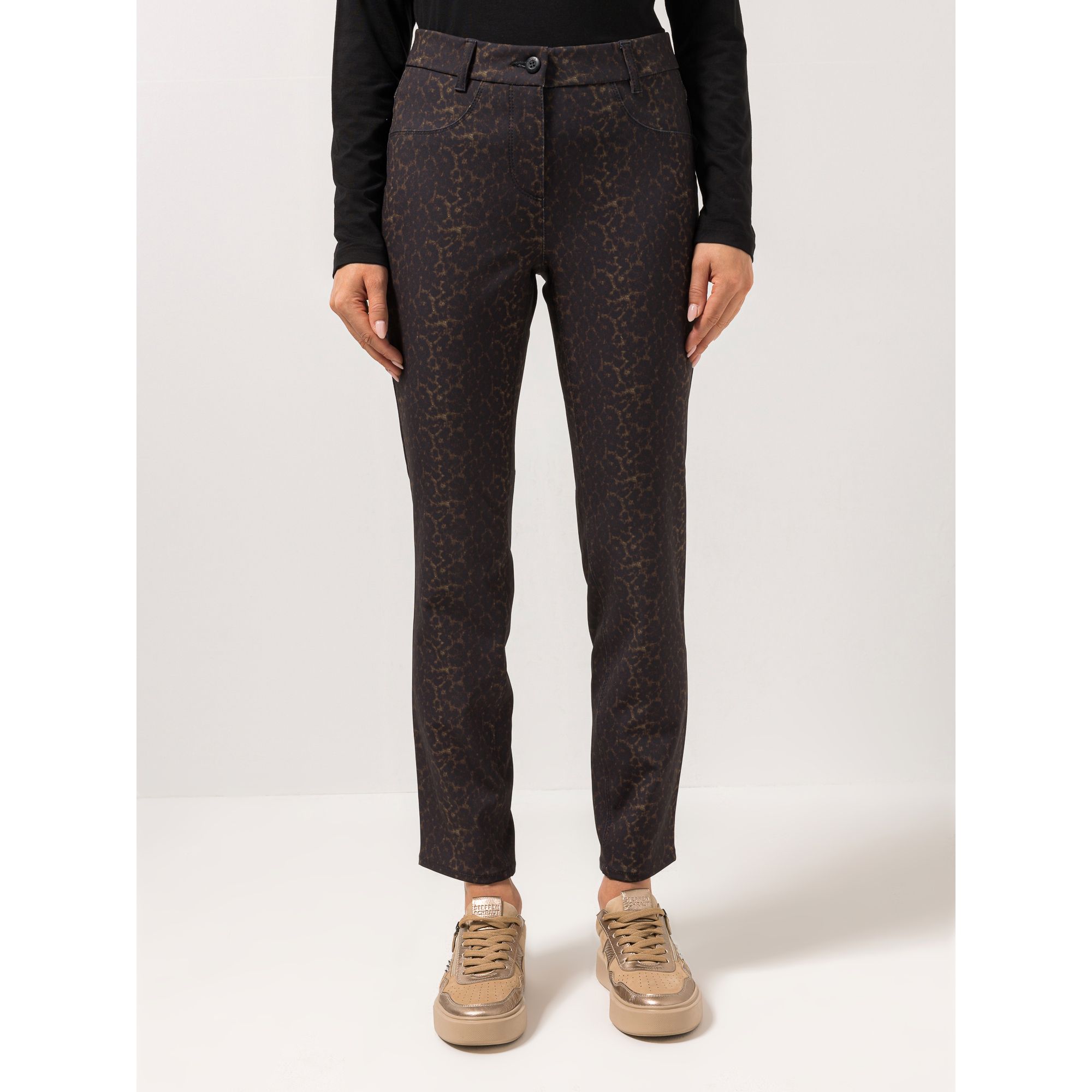 STEFFEN SCHRAUT Hose Las Vegas knöchellang elastischer Bund schmales Bein