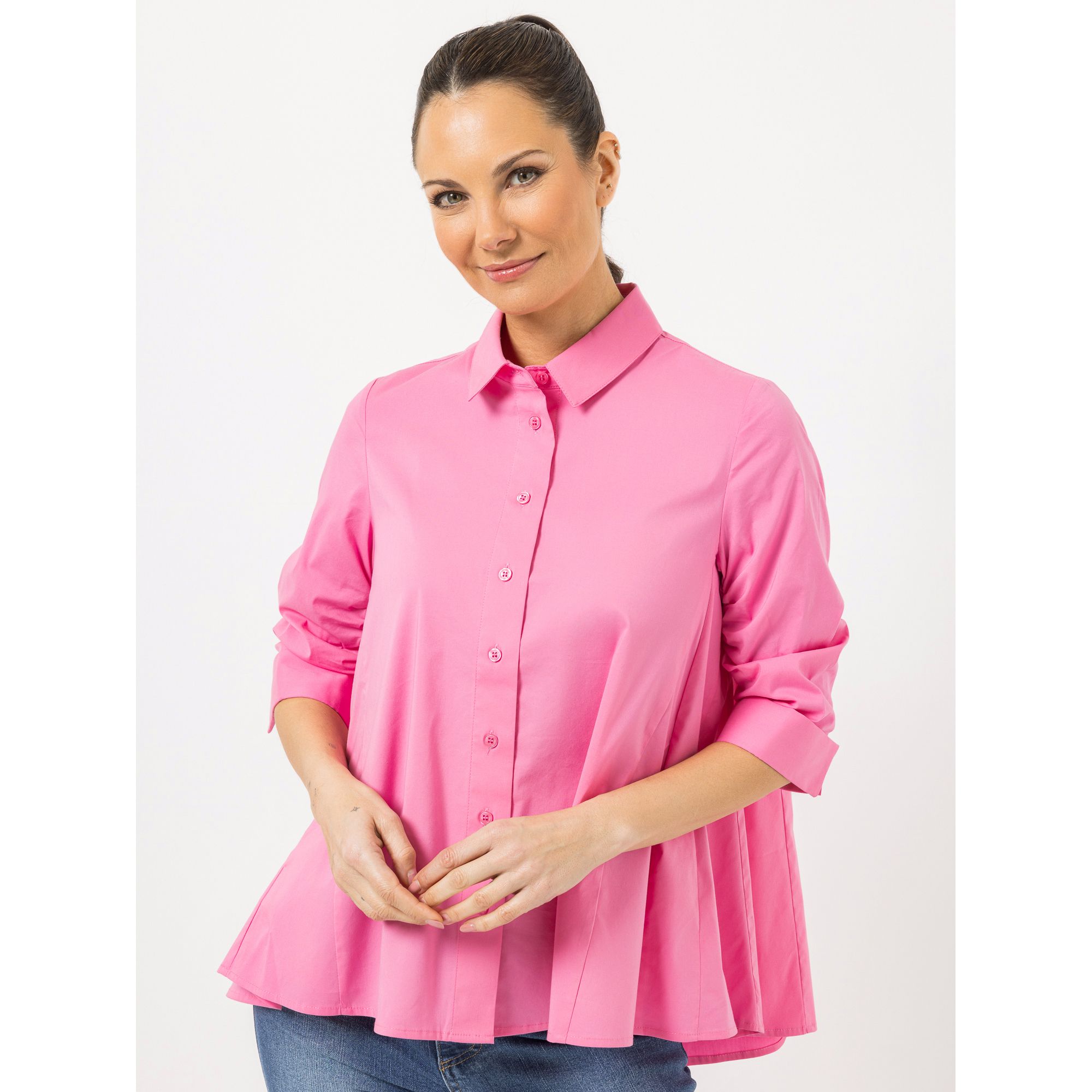 STEFFEN SCHRAUT Bluse, Florenz 3/4-Arm, Taschen Raffung am Ärmel leger weit